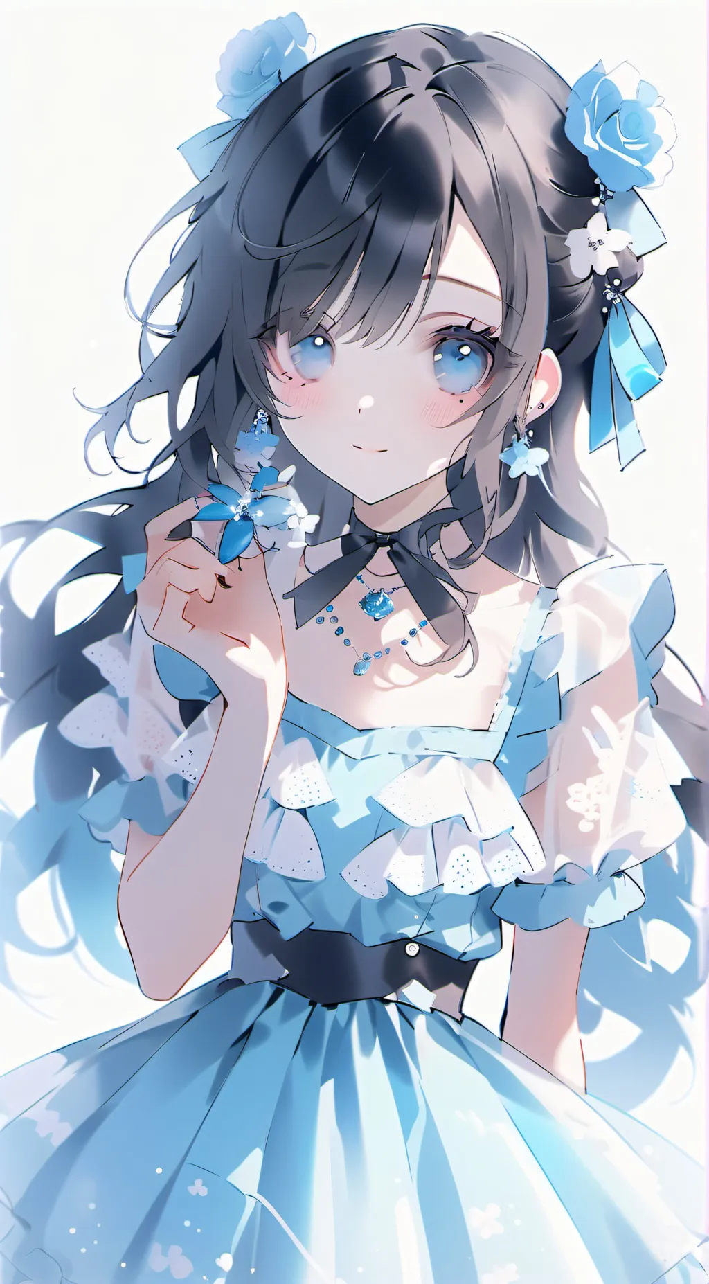 ai character: Amber background