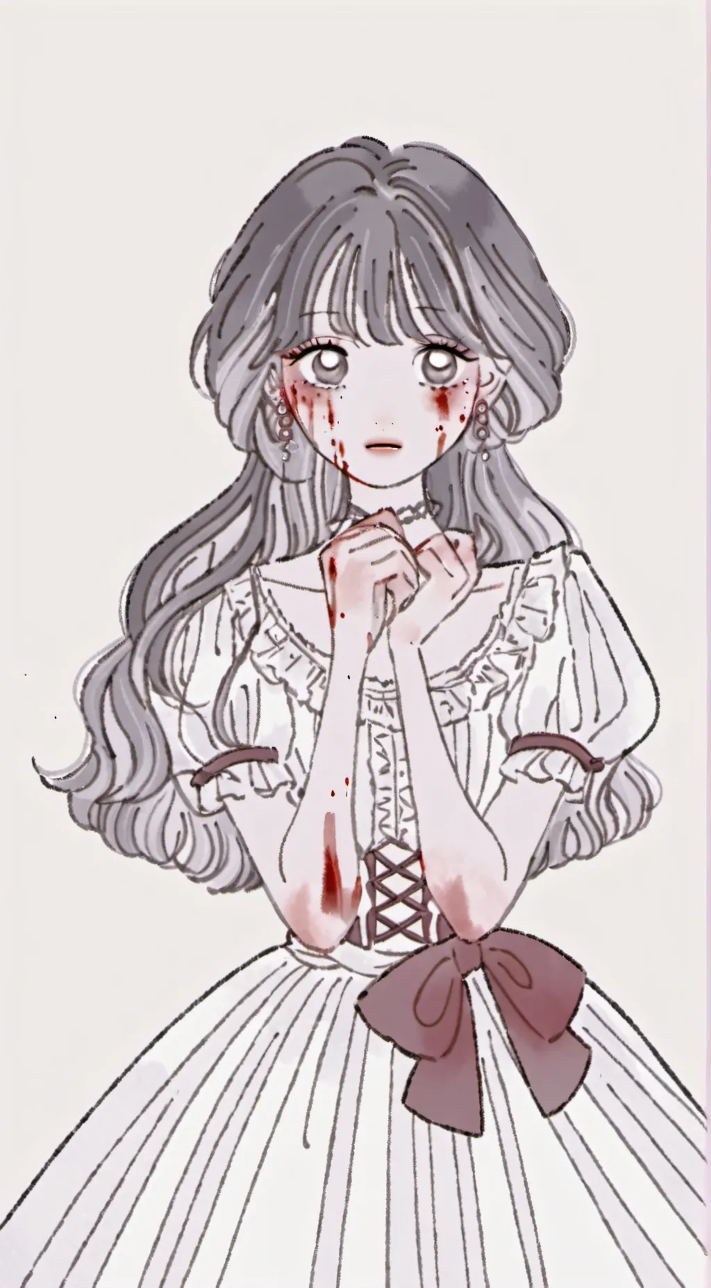 ai character: ghost girl background