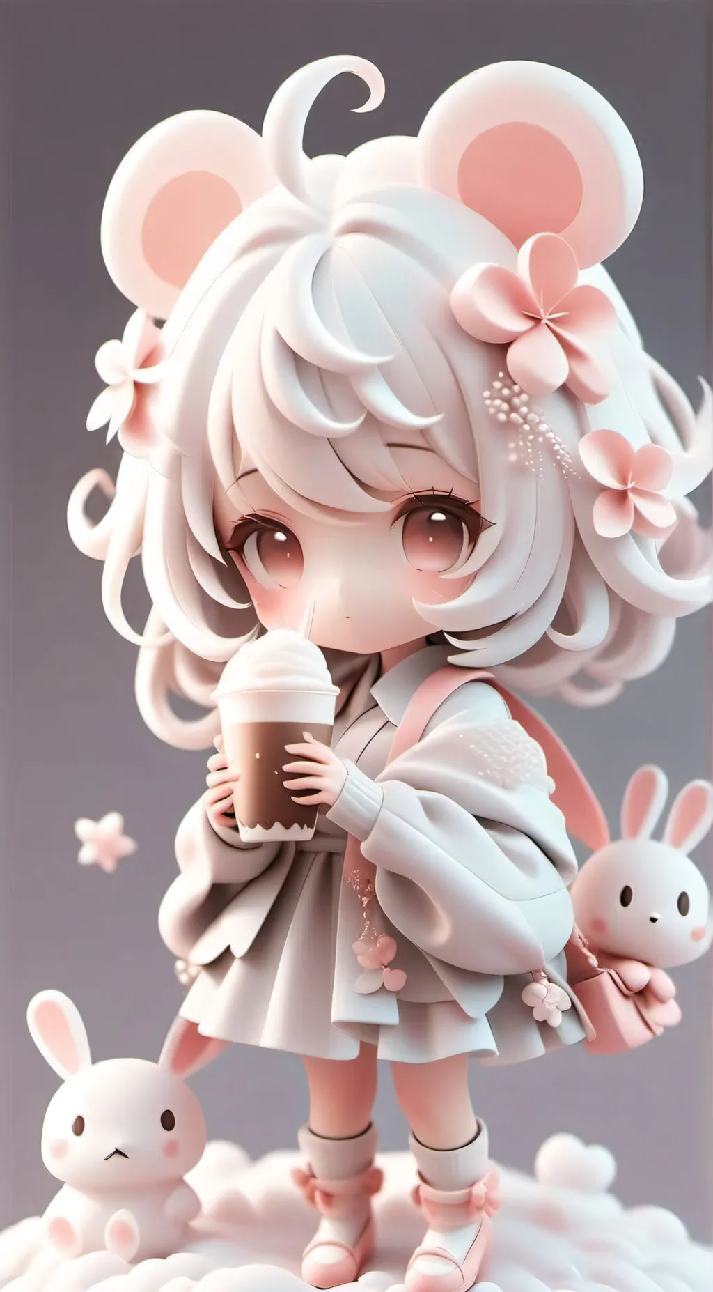 ai character: New born baby background