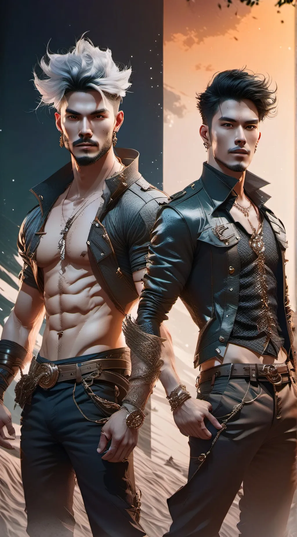 ai character: sexy boys background