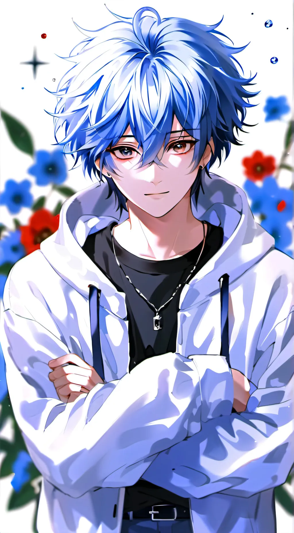 ai character: 💙Leo🤍 background