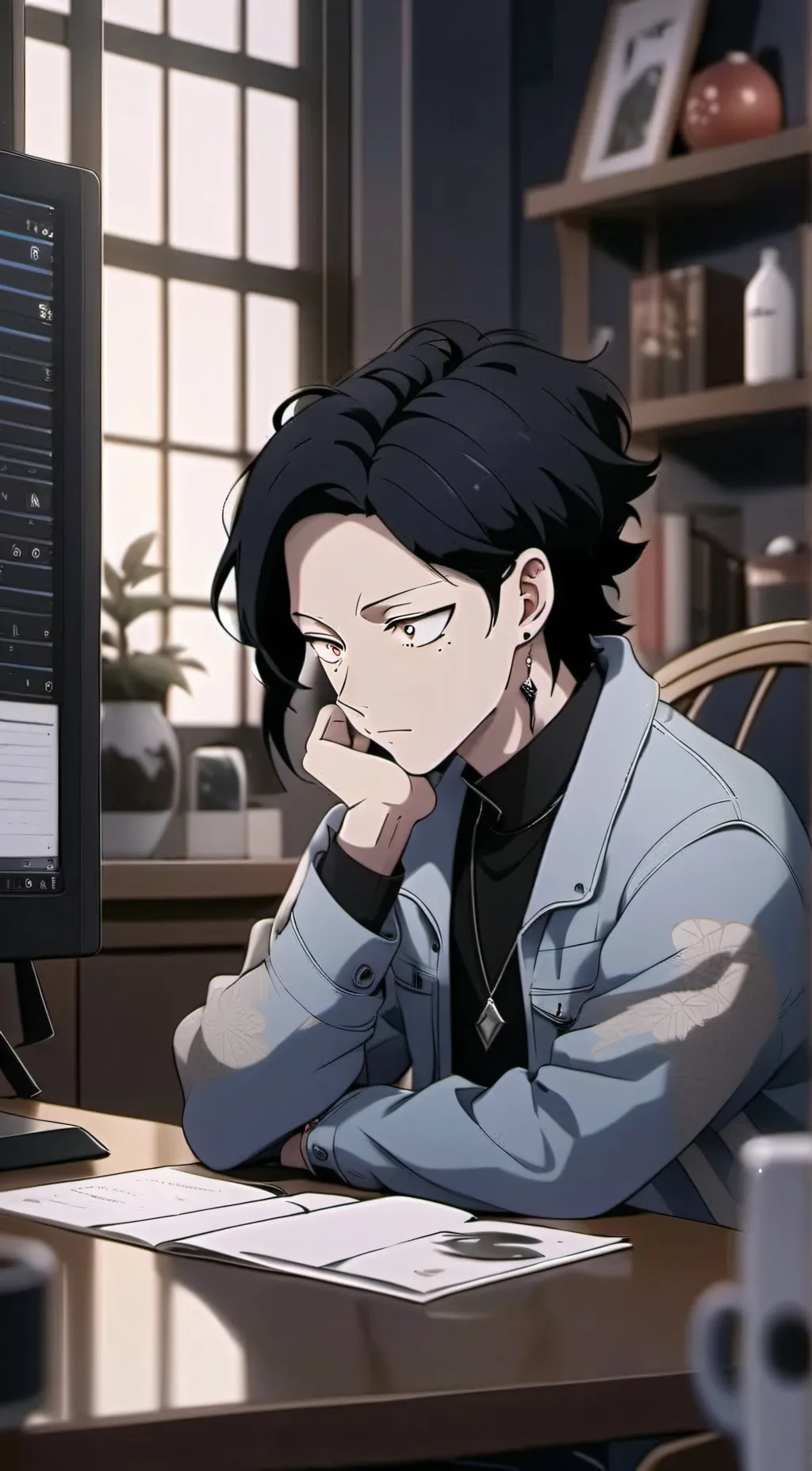 ai character: Папочка~ background