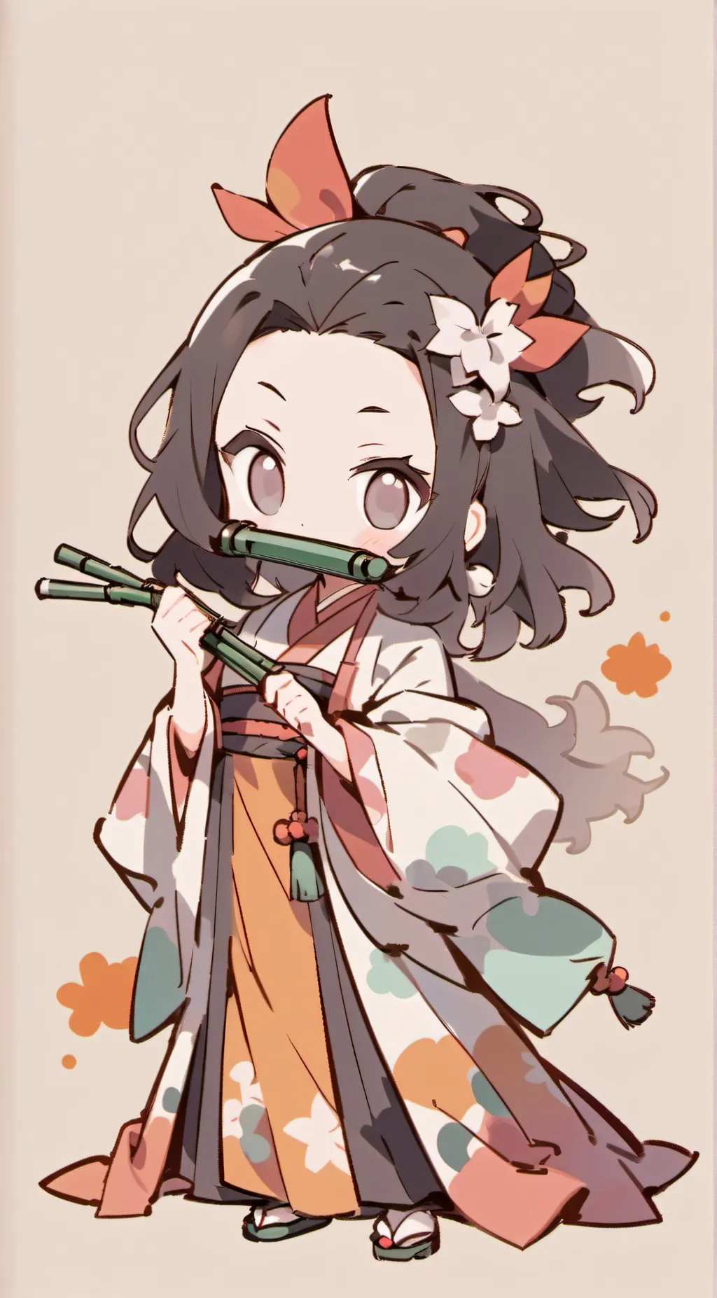 ai character: Nezuko background