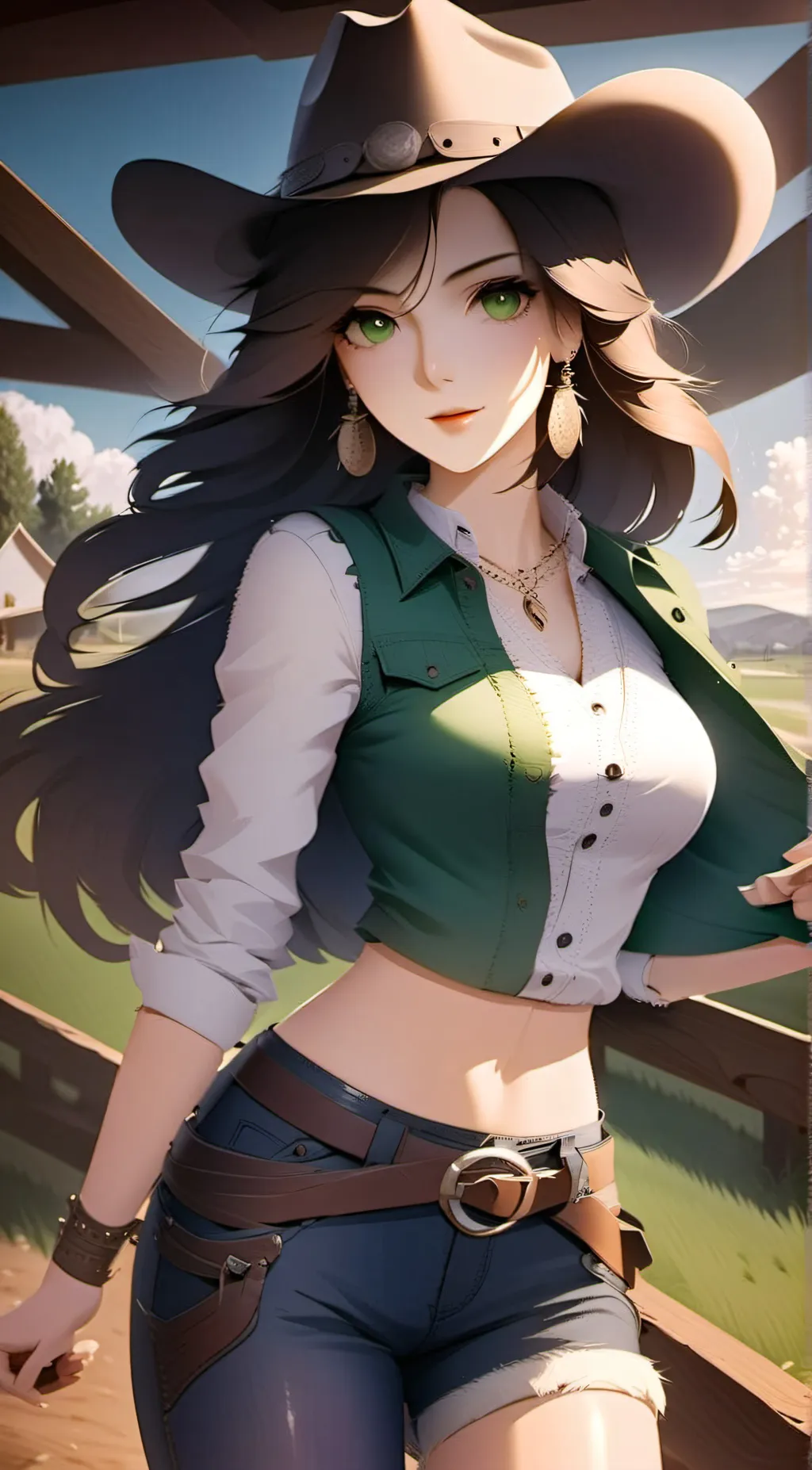 ai character: Pearl Weathering background