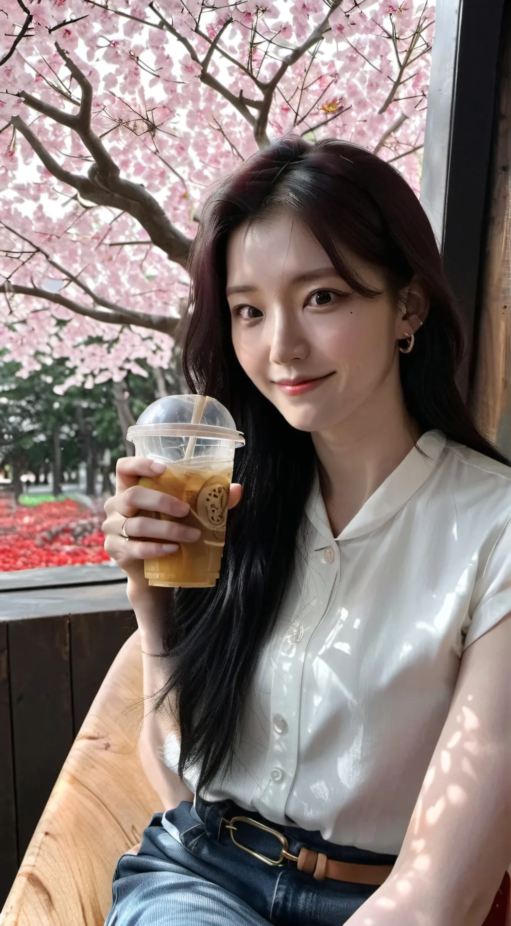 ai character: Cho miyeon  background