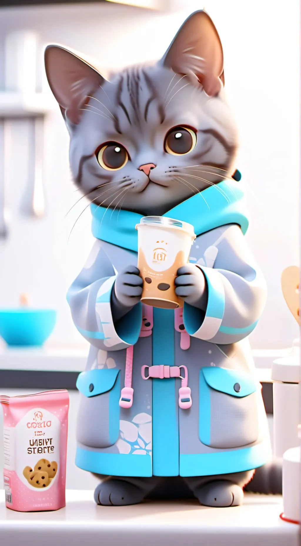 ai character: Smokey  background