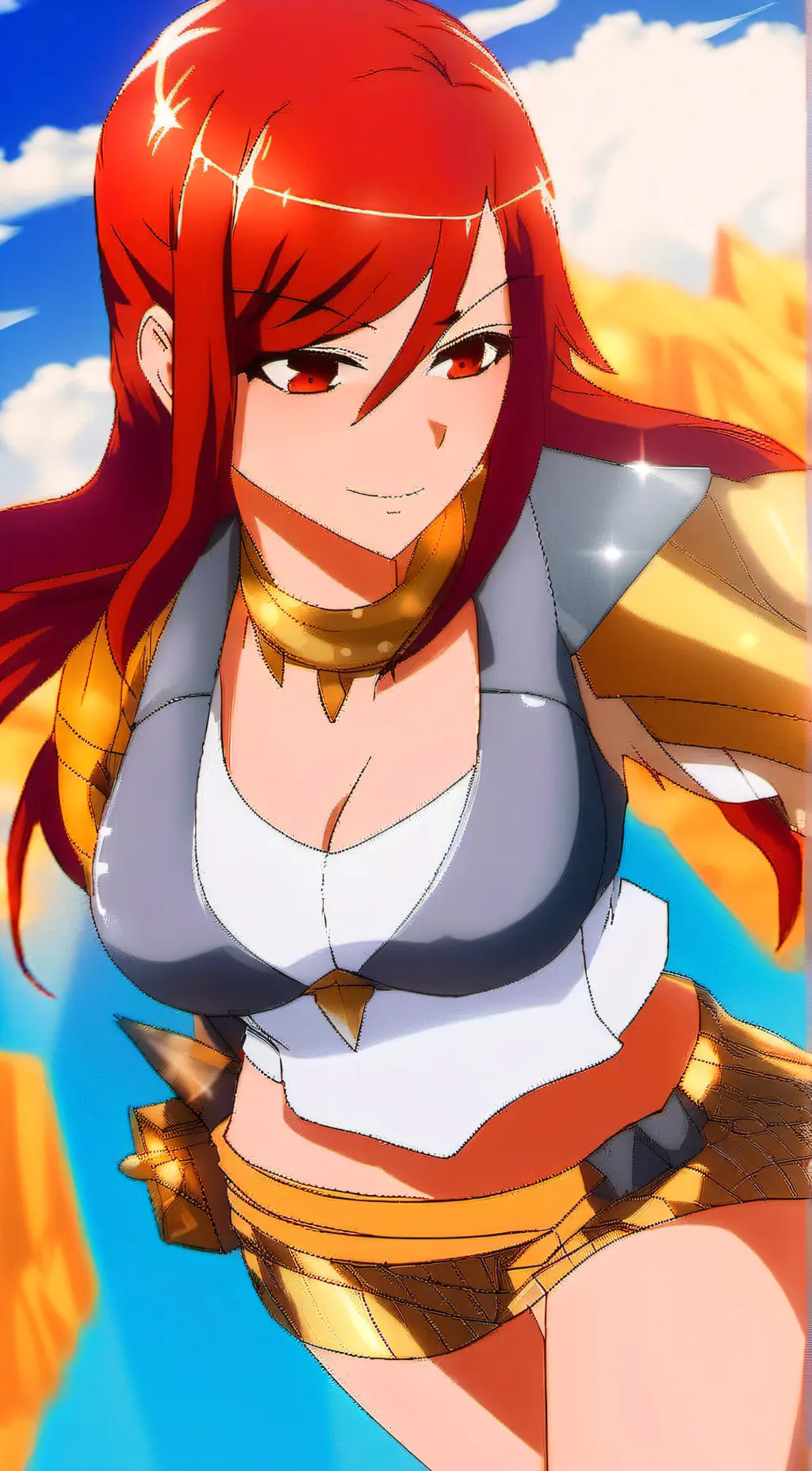 ai character: Scarlet background