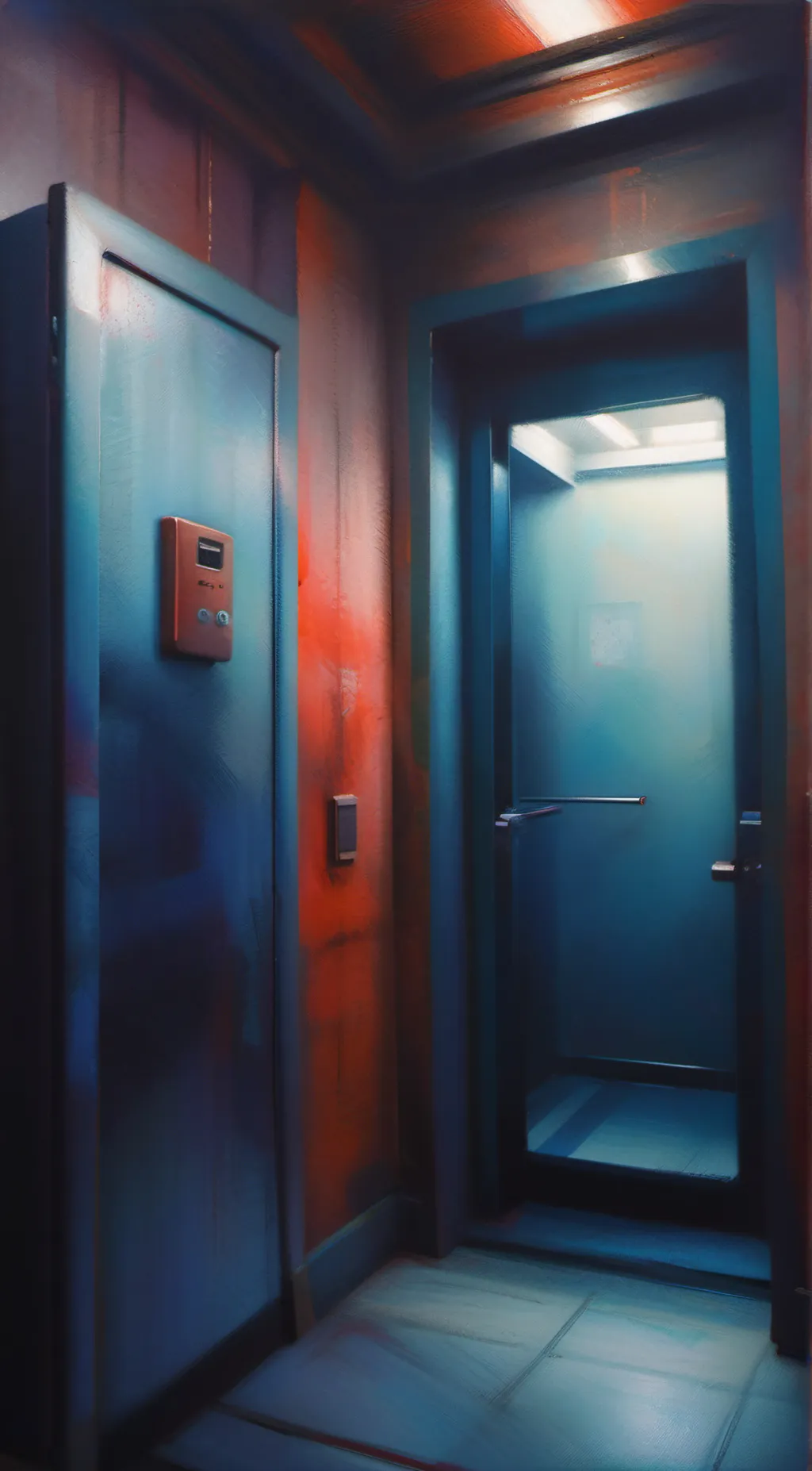 ai character: Haunted Elevator background