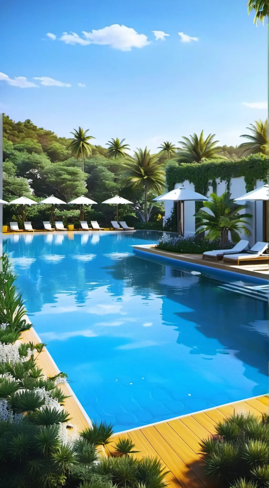 ai character: MHA POOL PARTY!!!  background