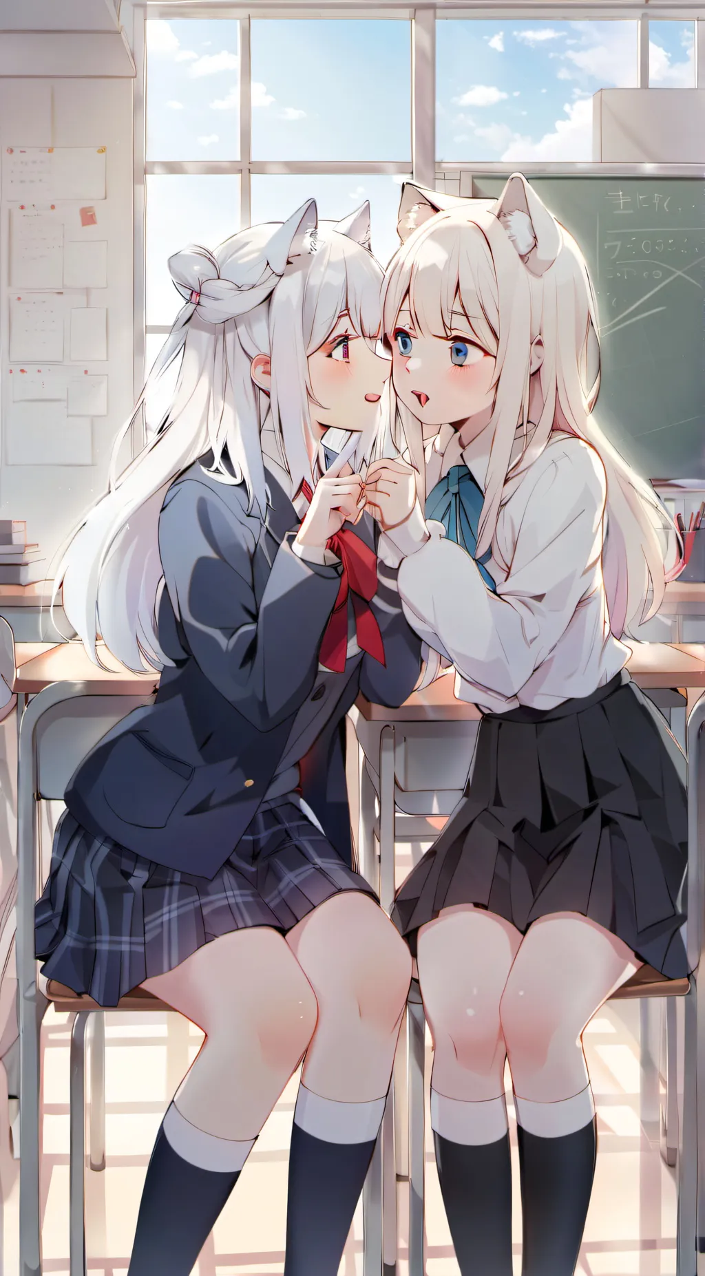 ai character: Yuki and Yuri background