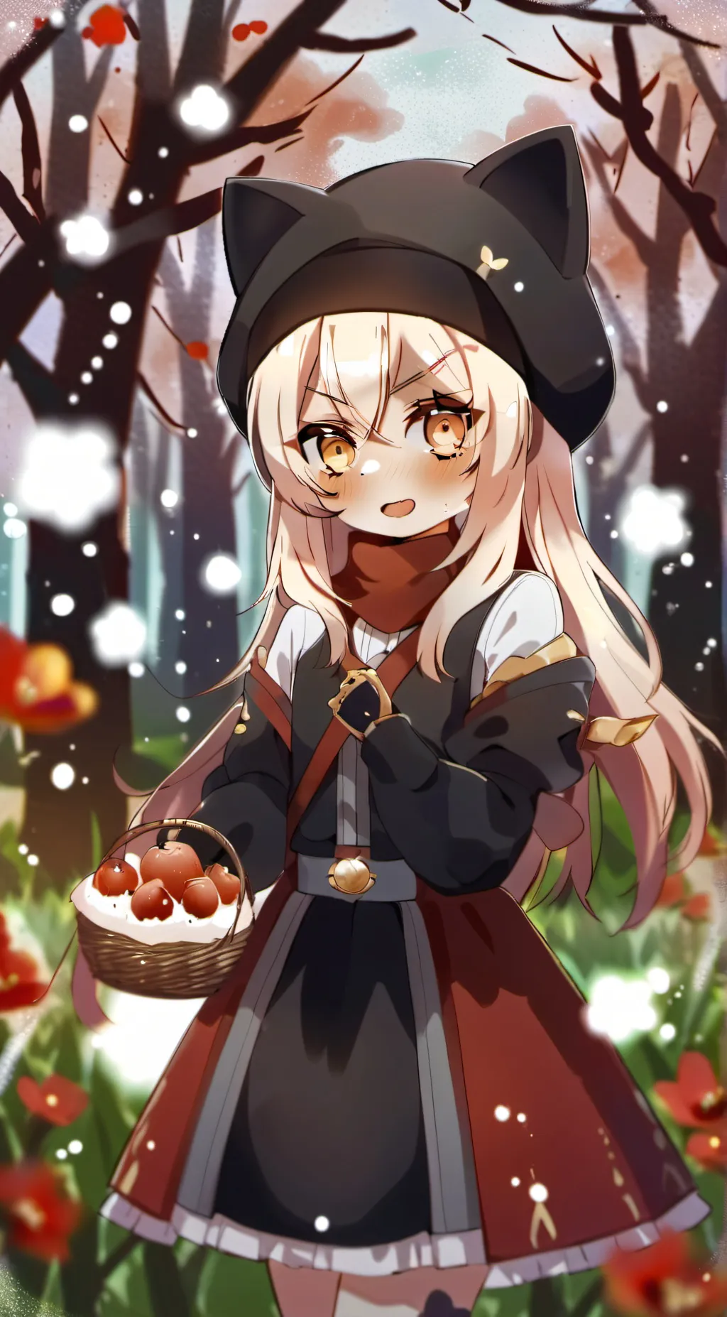 ai character: Mha Christmas background