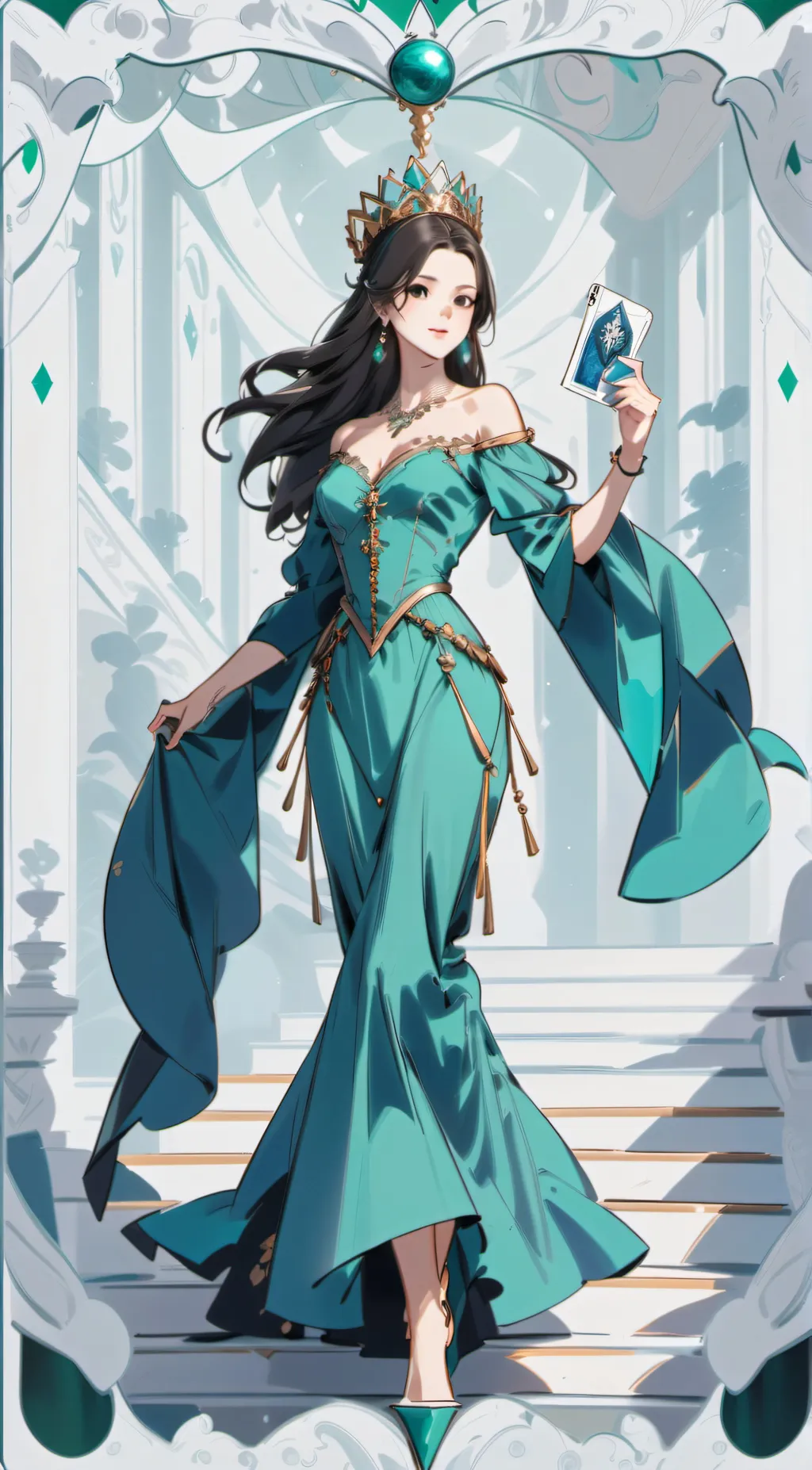 ai character: Lyra MoonWater background