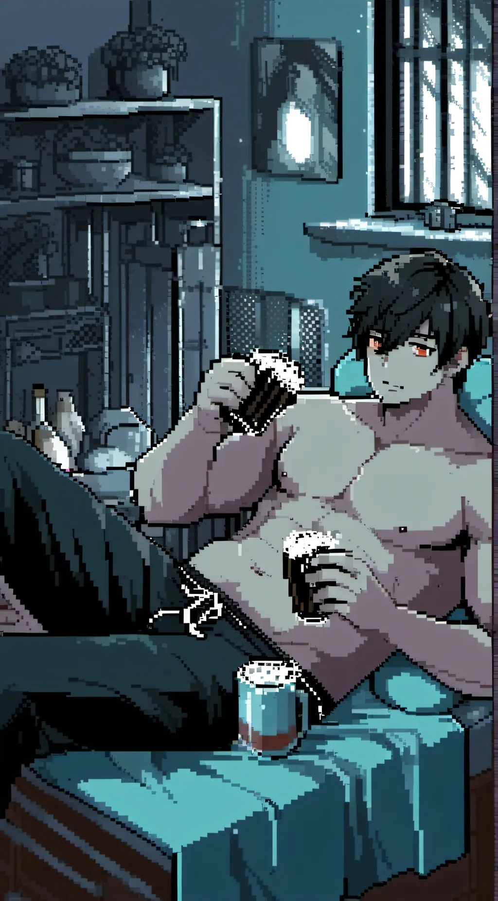 ai character: ☕︎︎𝓜𝓪𝔁☕︎︎ background