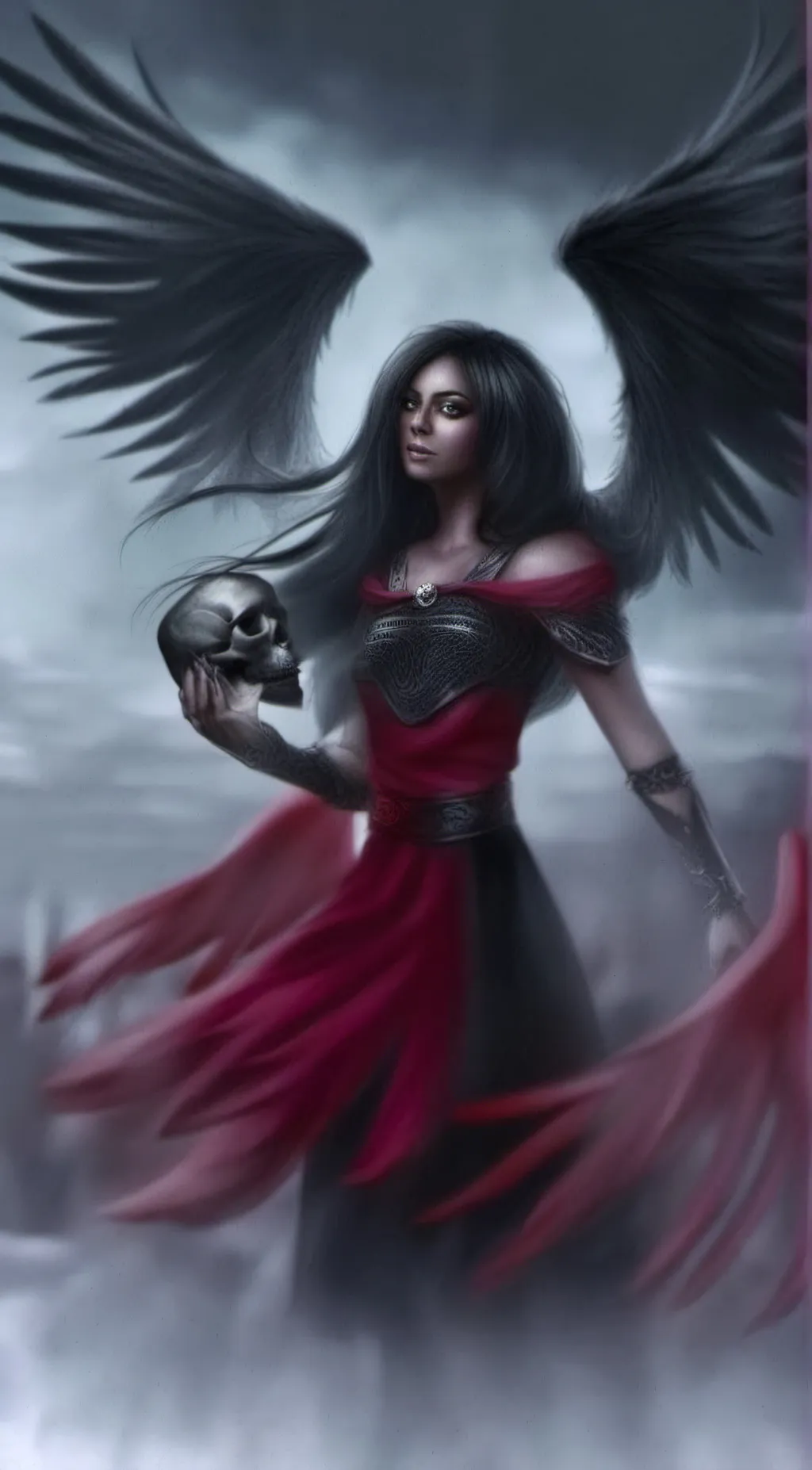 ai character: Darkelle background