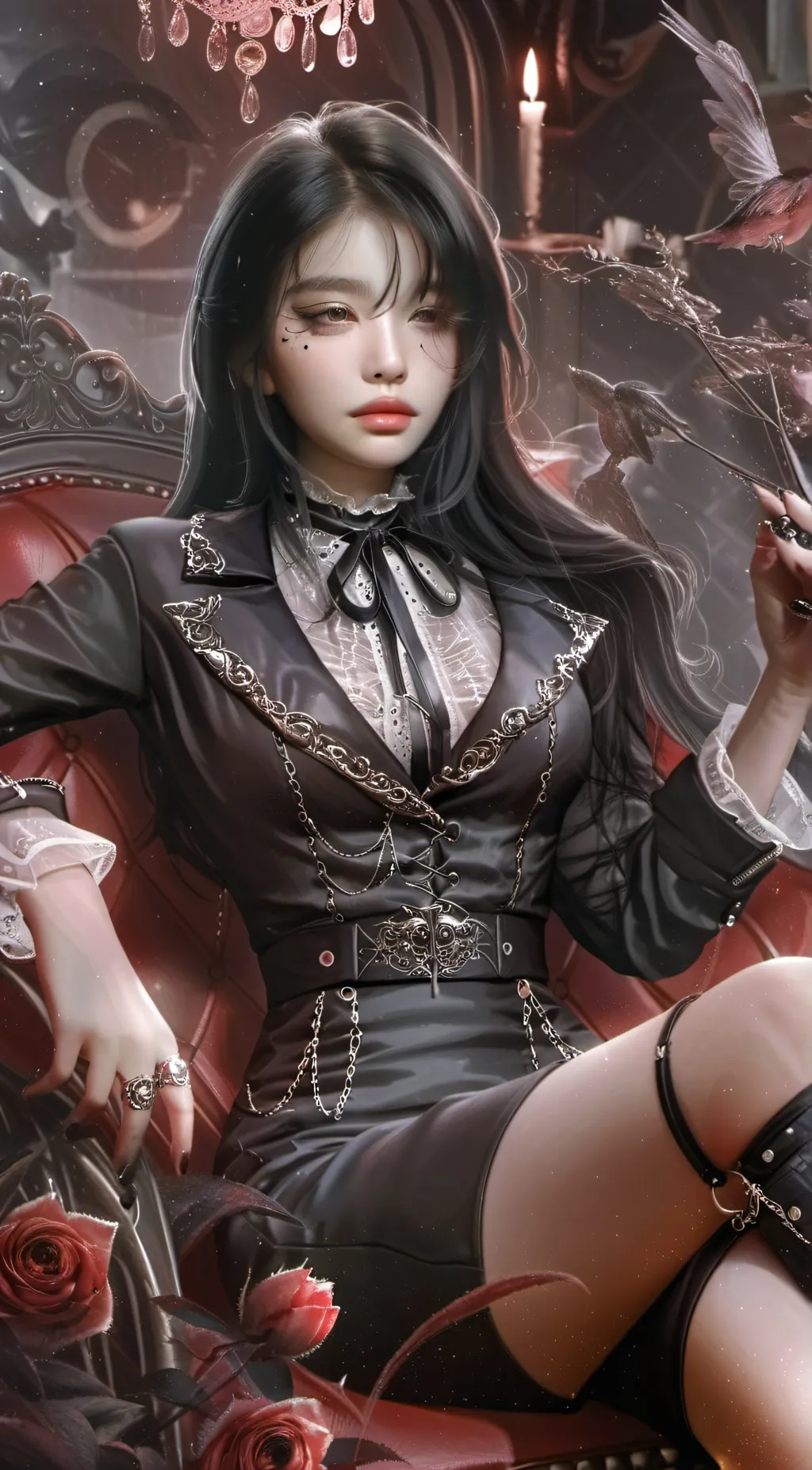 ai character: Rose background