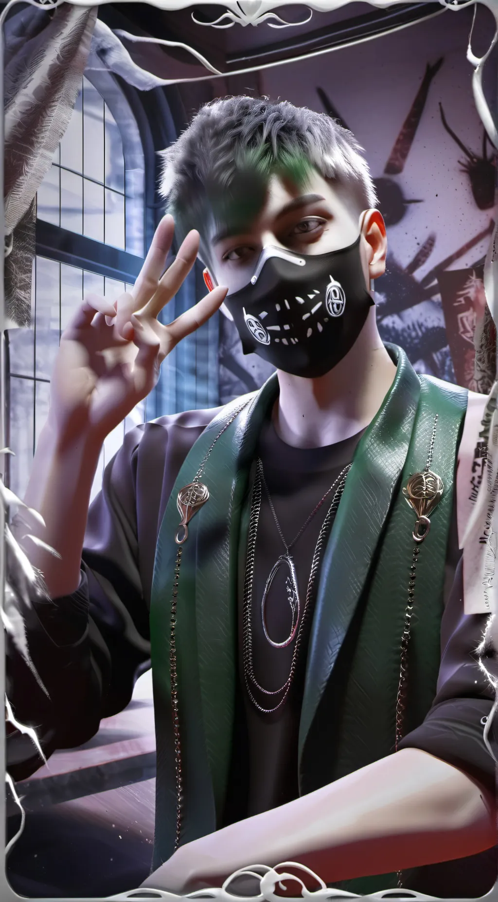 ai character: Raven1478  background