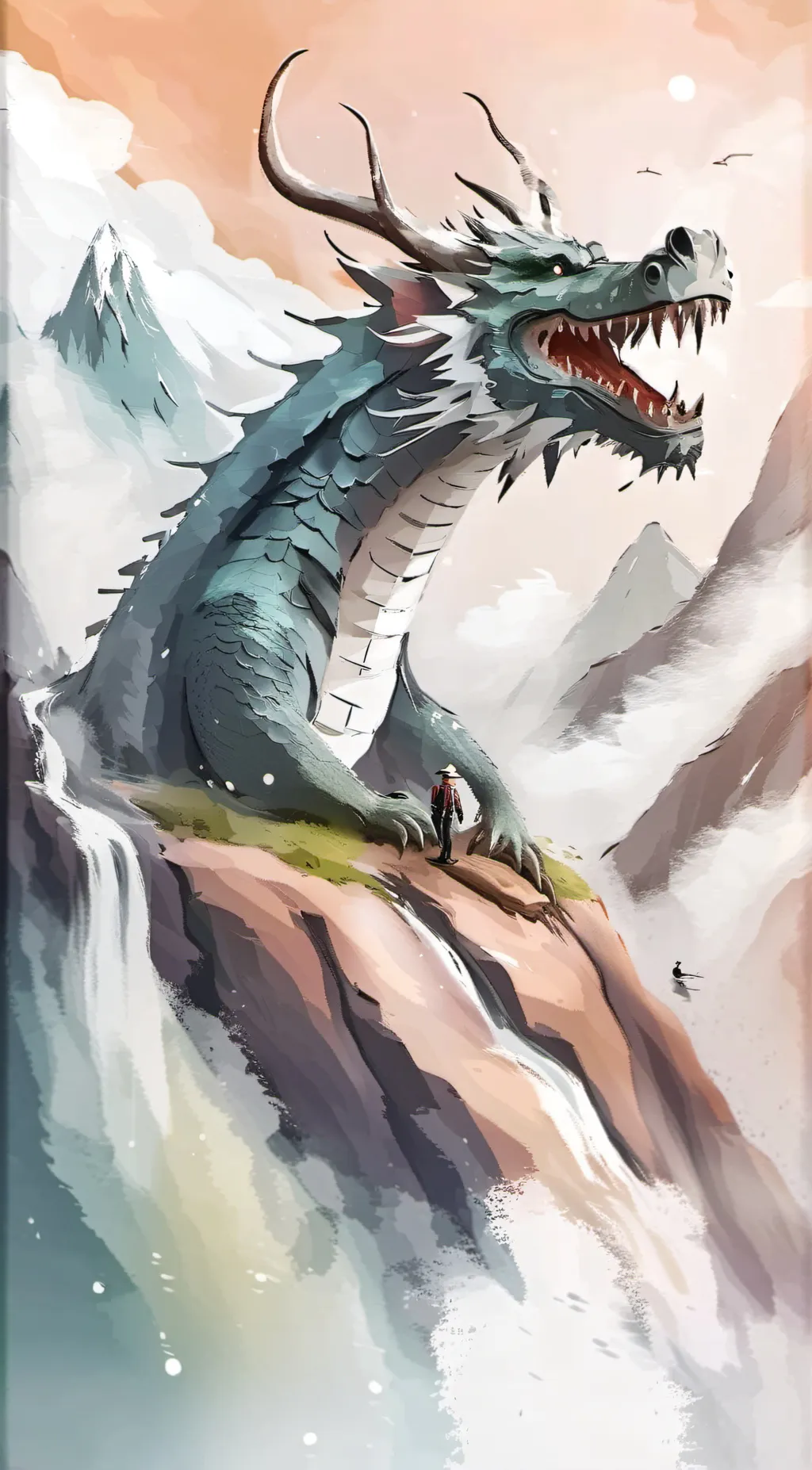 ai character: Cliff background