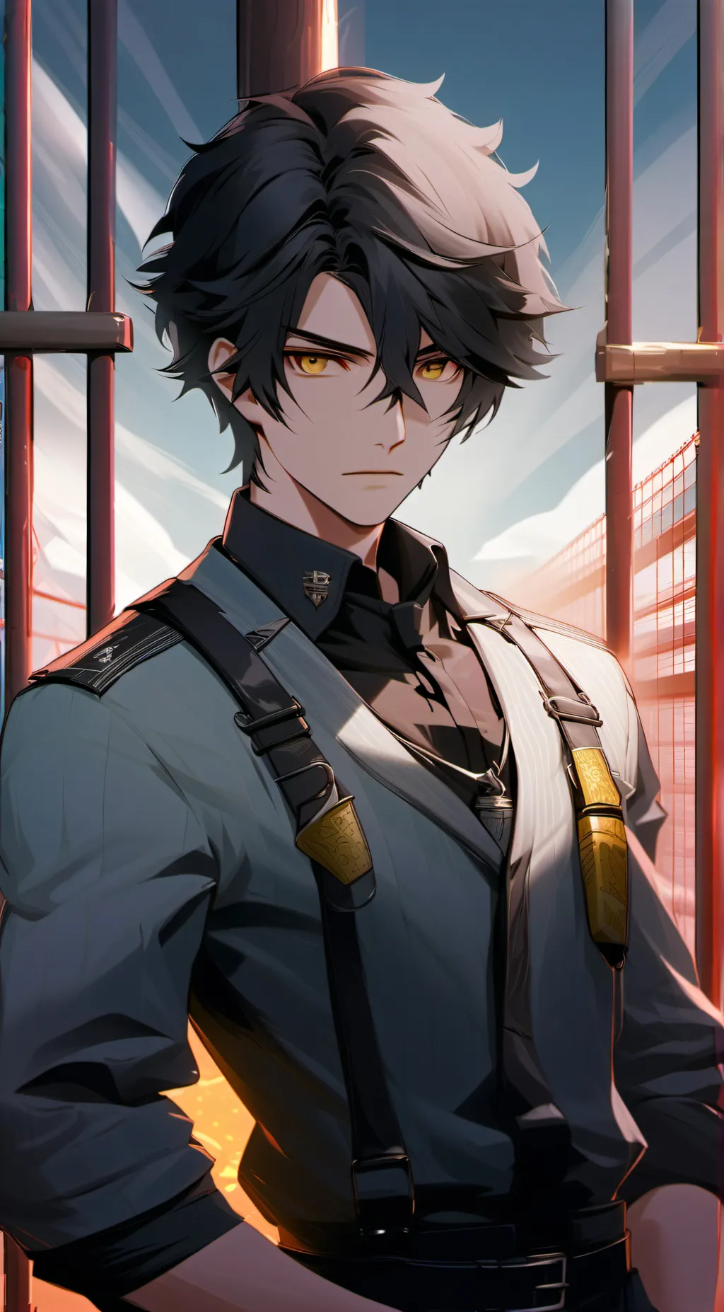 ai character: Warden Flinch background