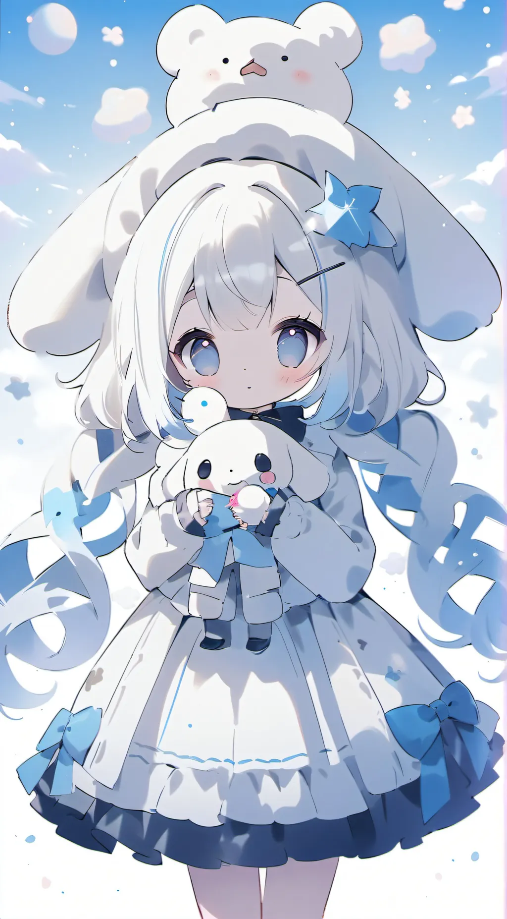 ai character: cinnamoroll girl background