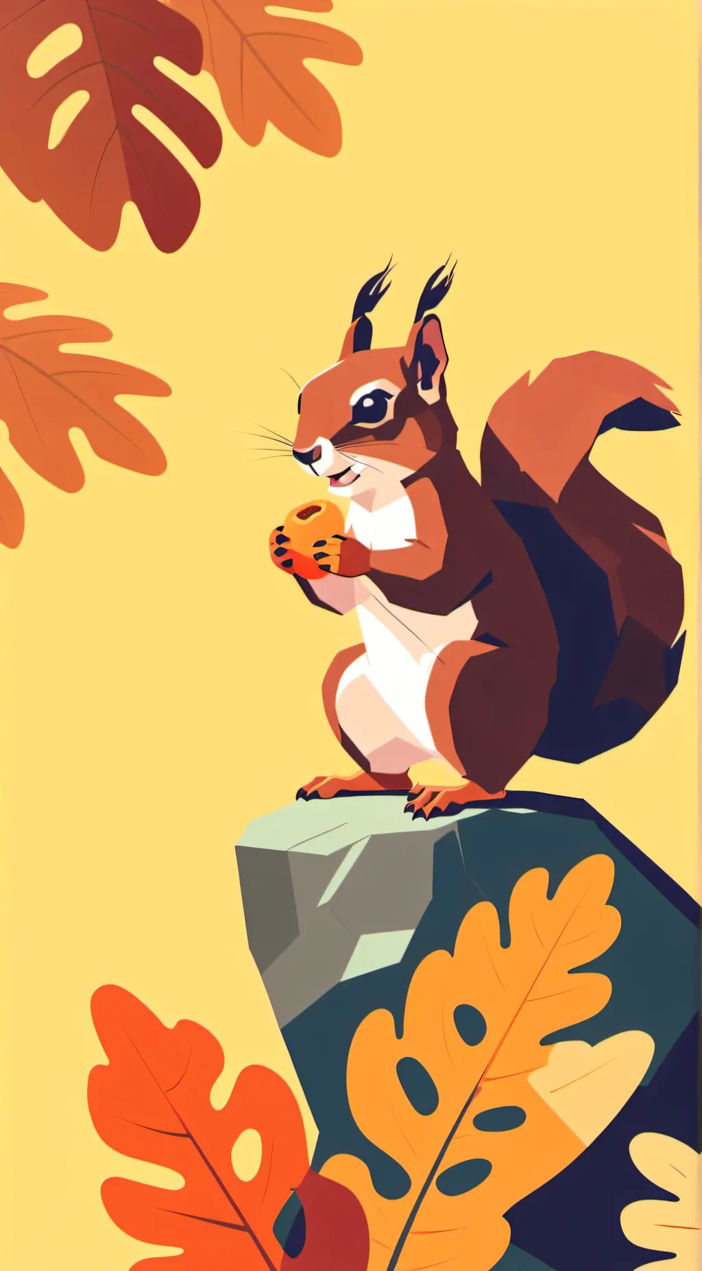 ai character: Squirrel background