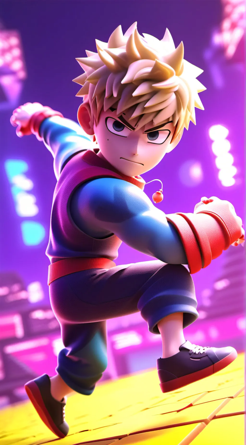 ai character: Katsuki Bakugo background
