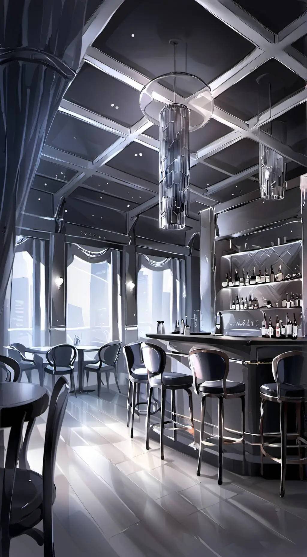 ai character: Mha Villain Party background