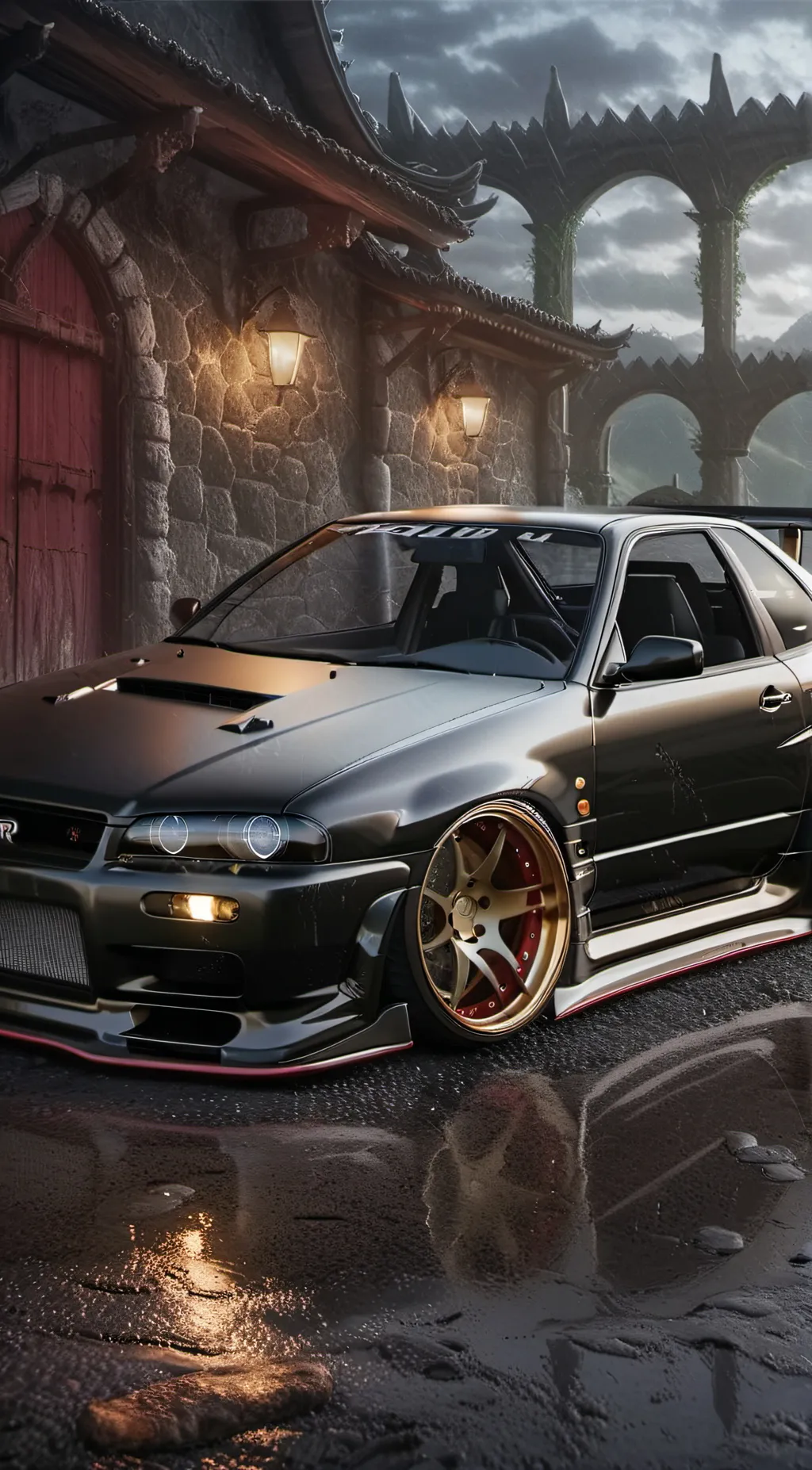 ai character: GTR R32 background