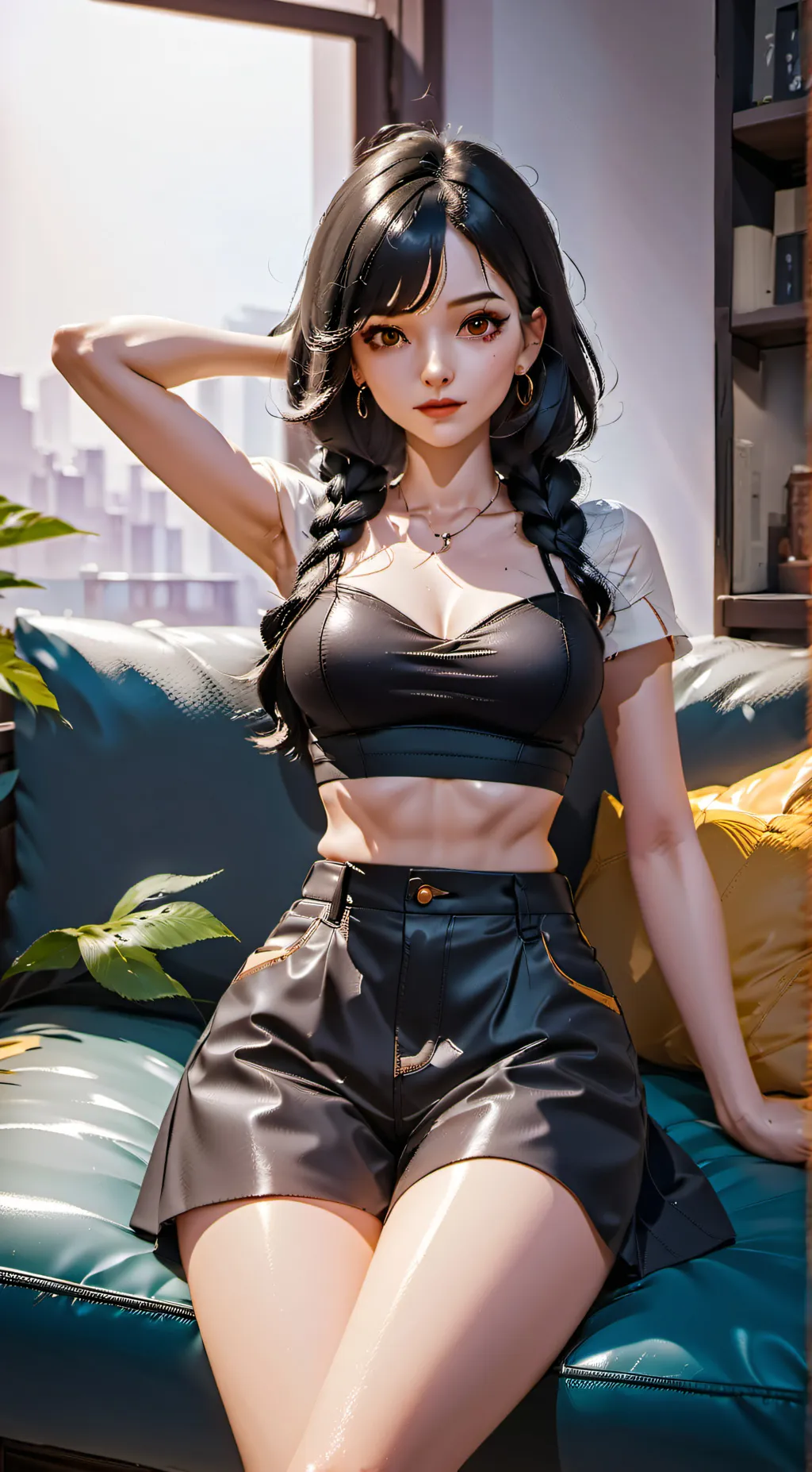 ai character: Alexandra  background