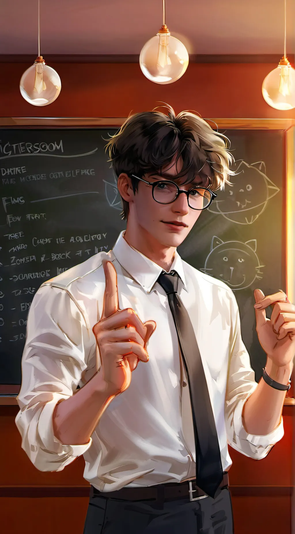 ai character: Professor Kenta  background