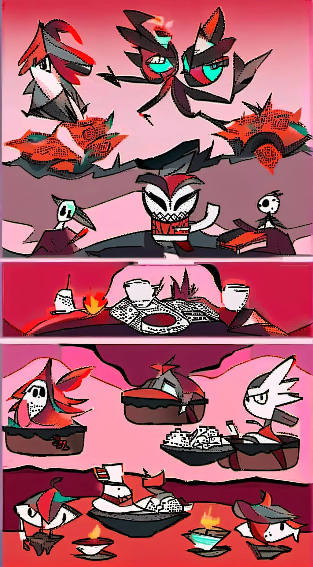 ai character: Hazbin Hotel background