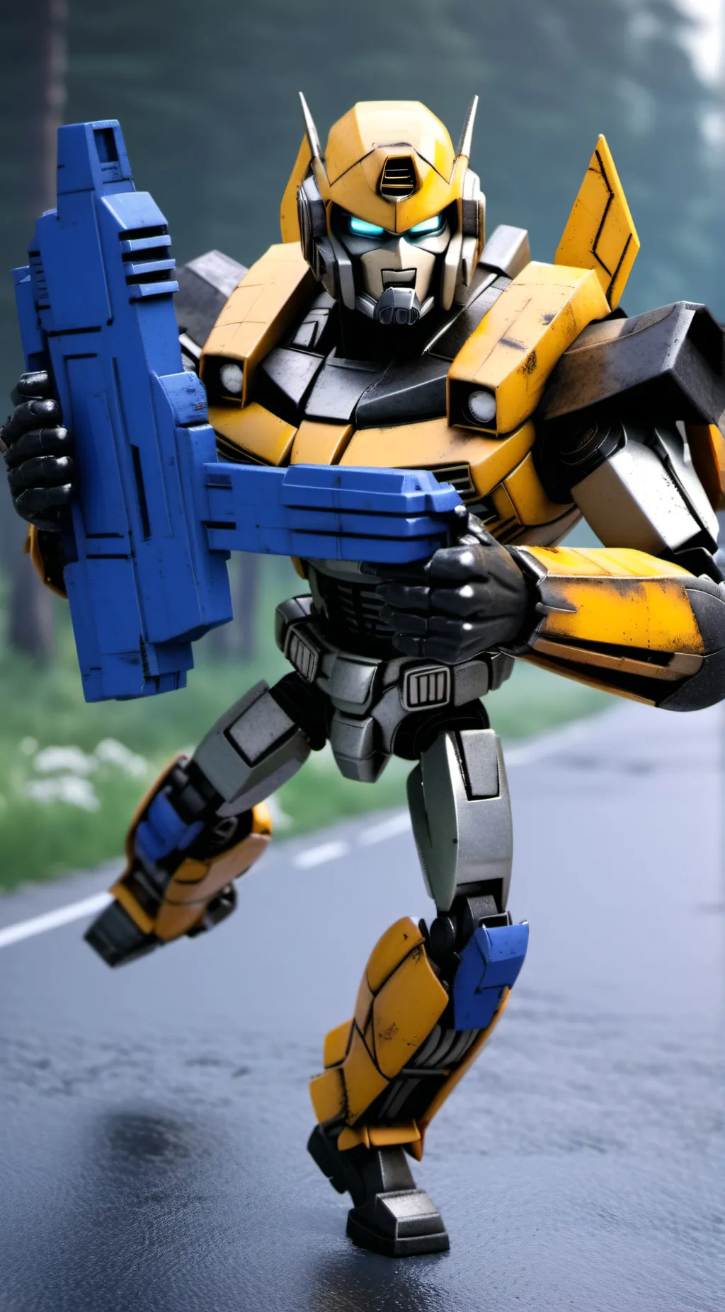 ai character: bumblebee background