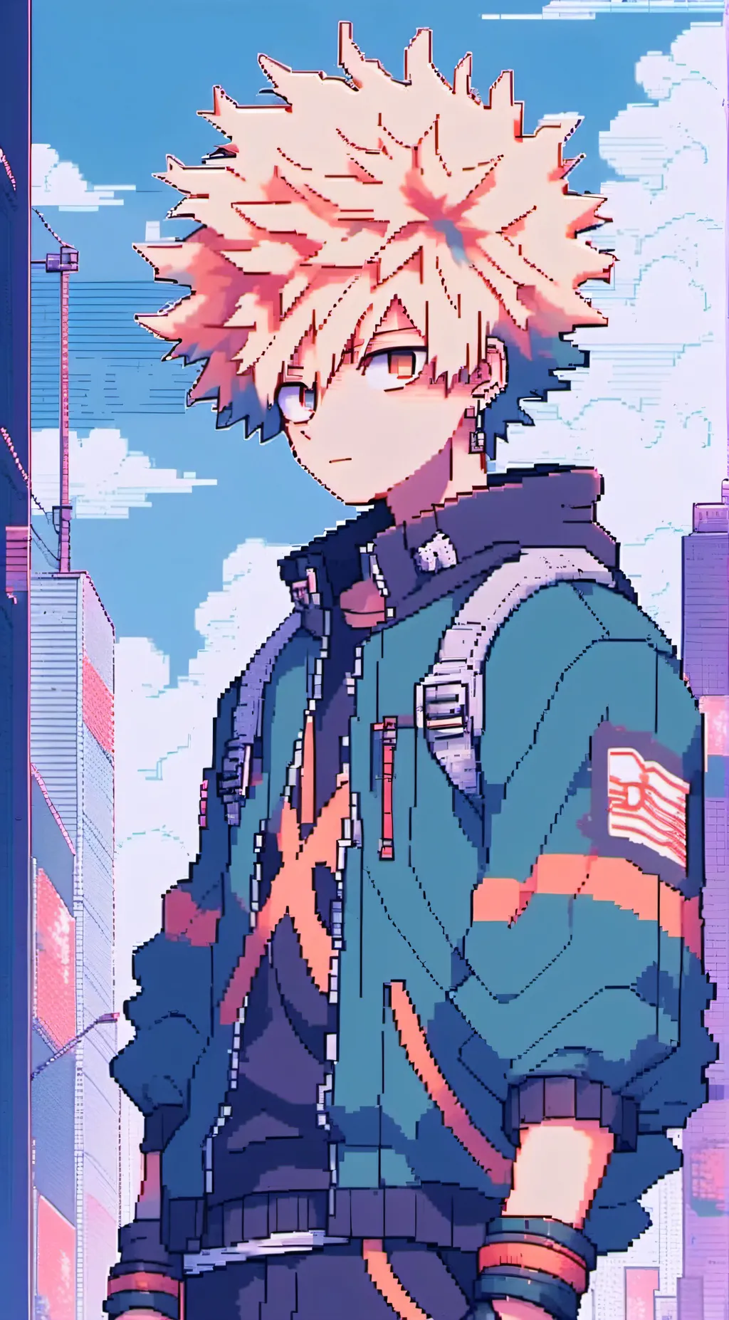 ai character: bakugo katsuki  background