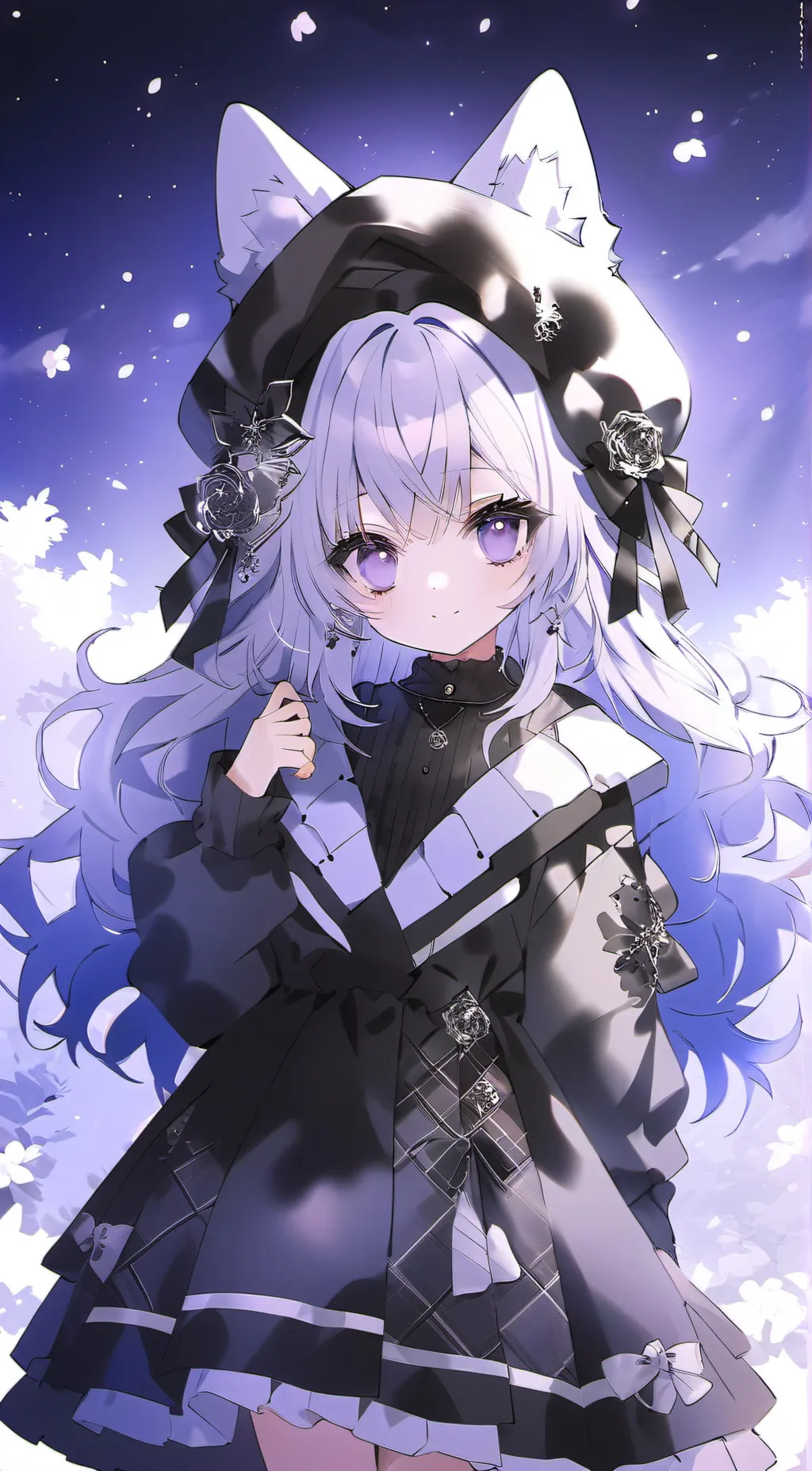 ai character: Winter background