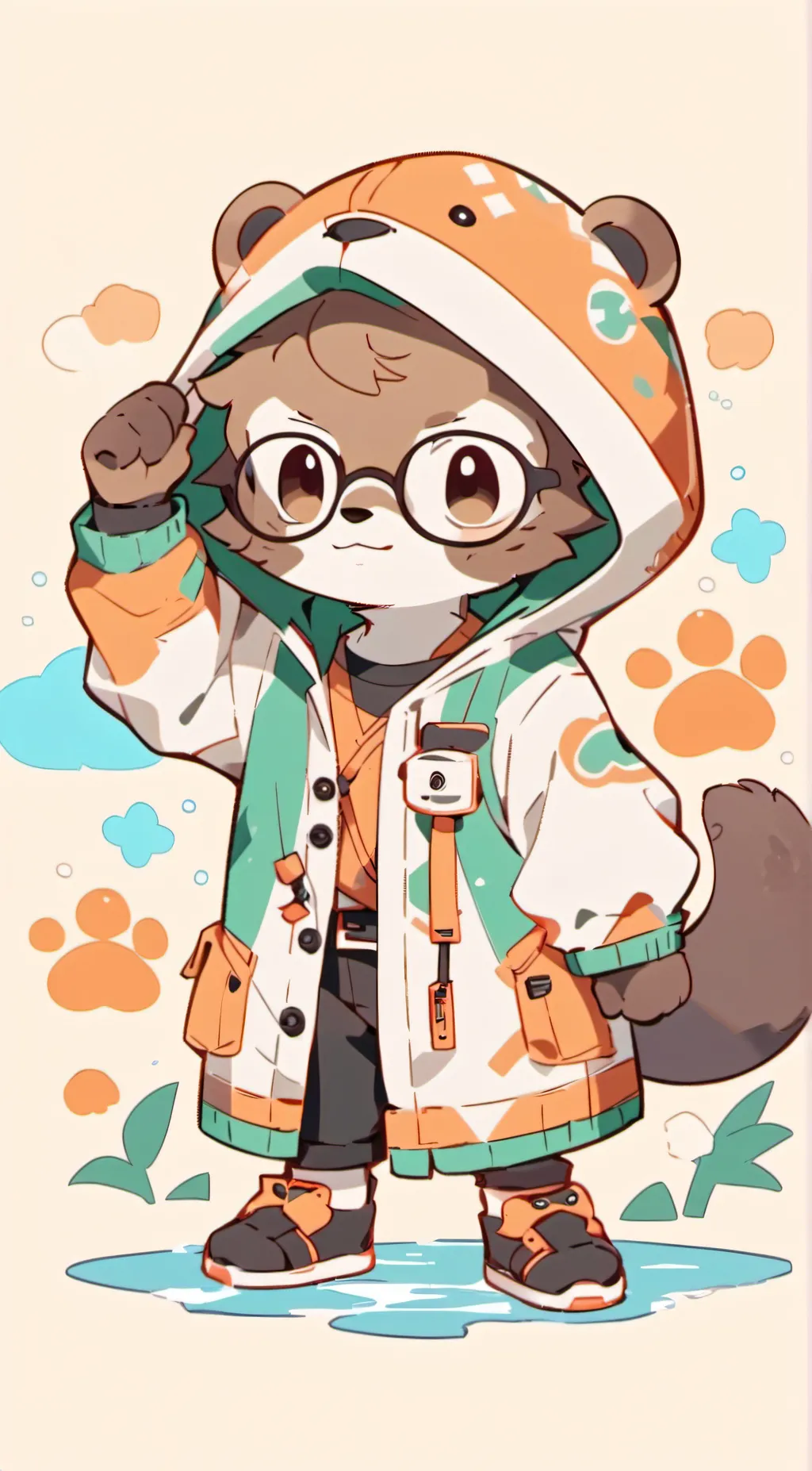 ai character: Max the otter background