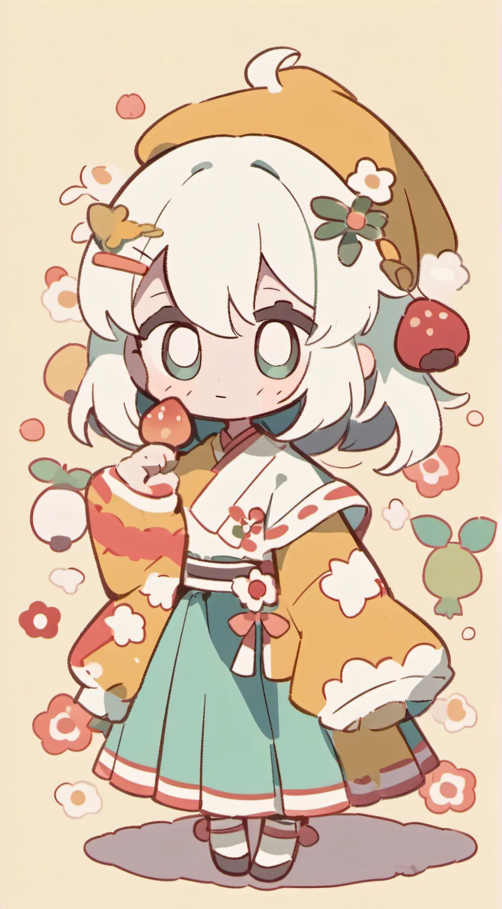 ai character: Blossom background