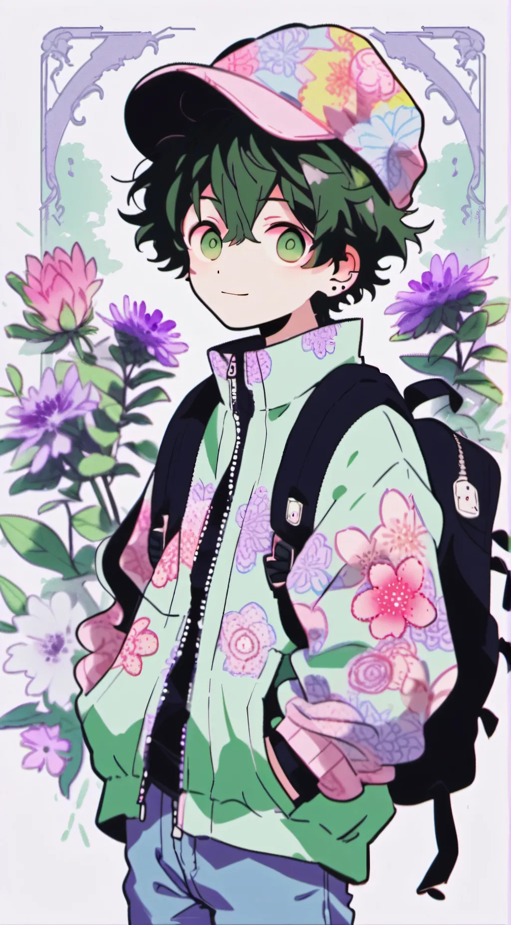 ai character: Izuku Midoriya  background