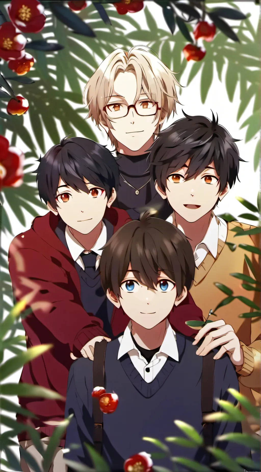 ai character: 4 Protective Bros background