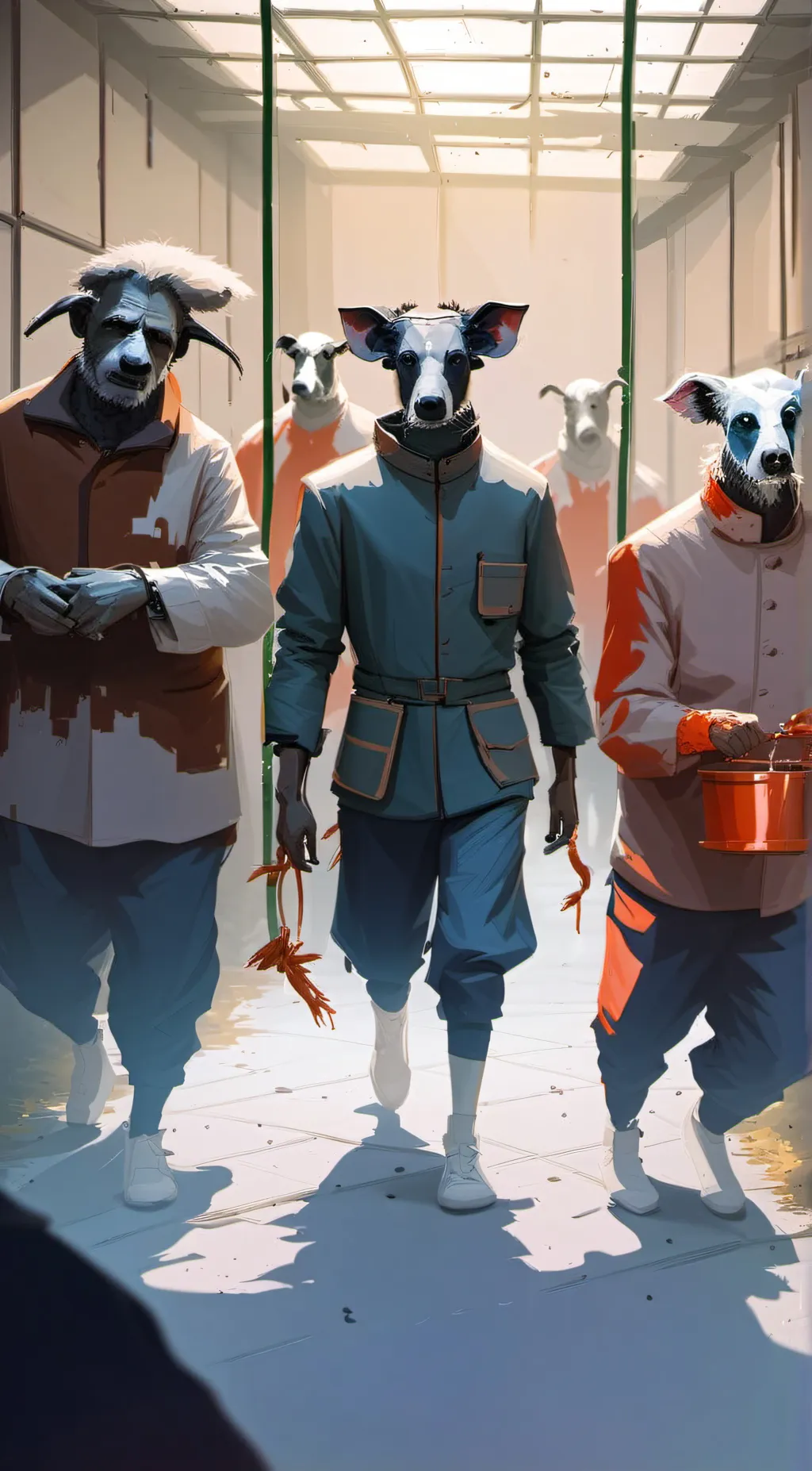 ai character: S's Slaughter hous background