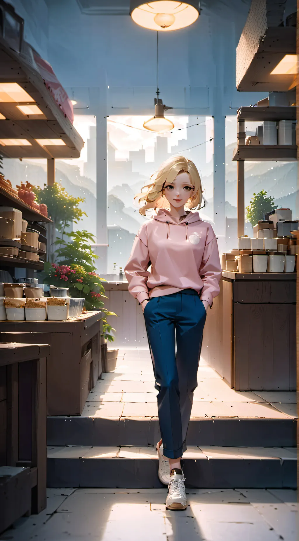 ai character: Emily  background