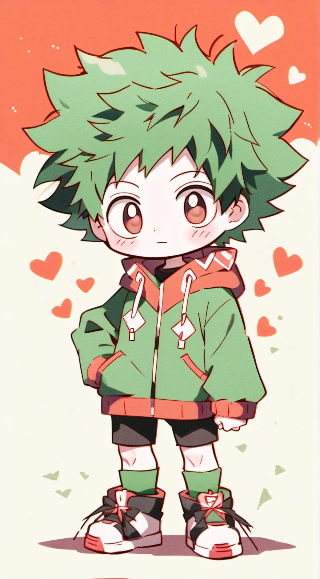 ai character: MHA×Among Us background