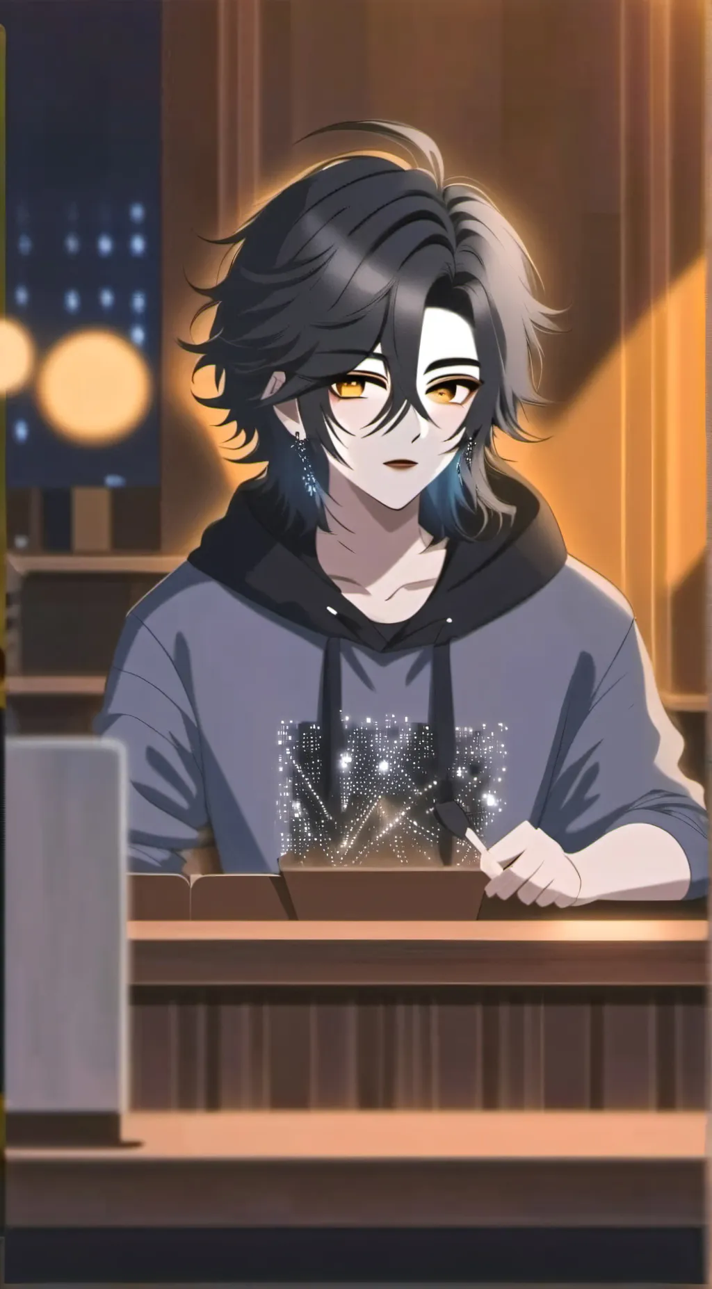 ai character: Adam  background