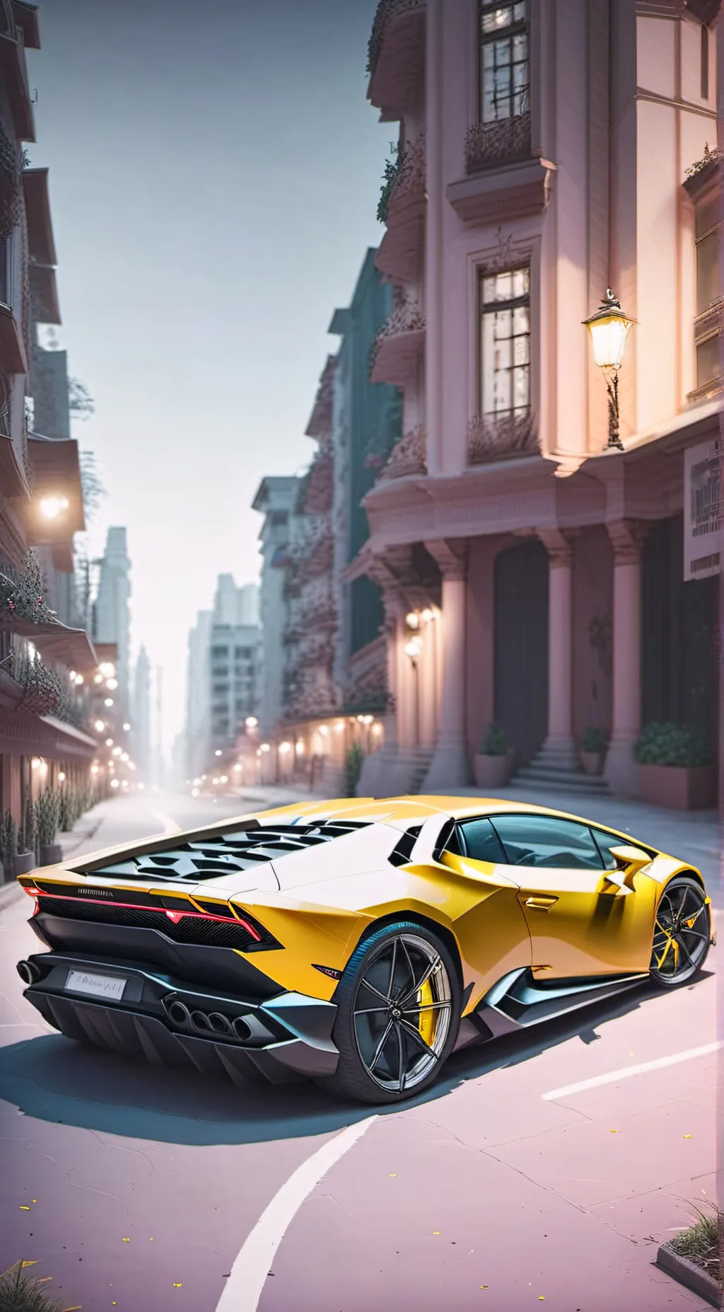 ai character: City adventure  background