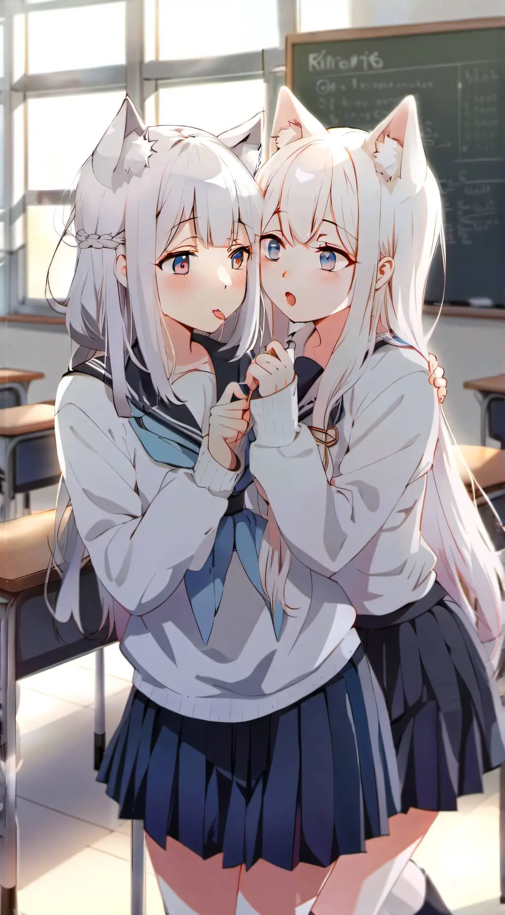 ai character: Yuki and Mia background