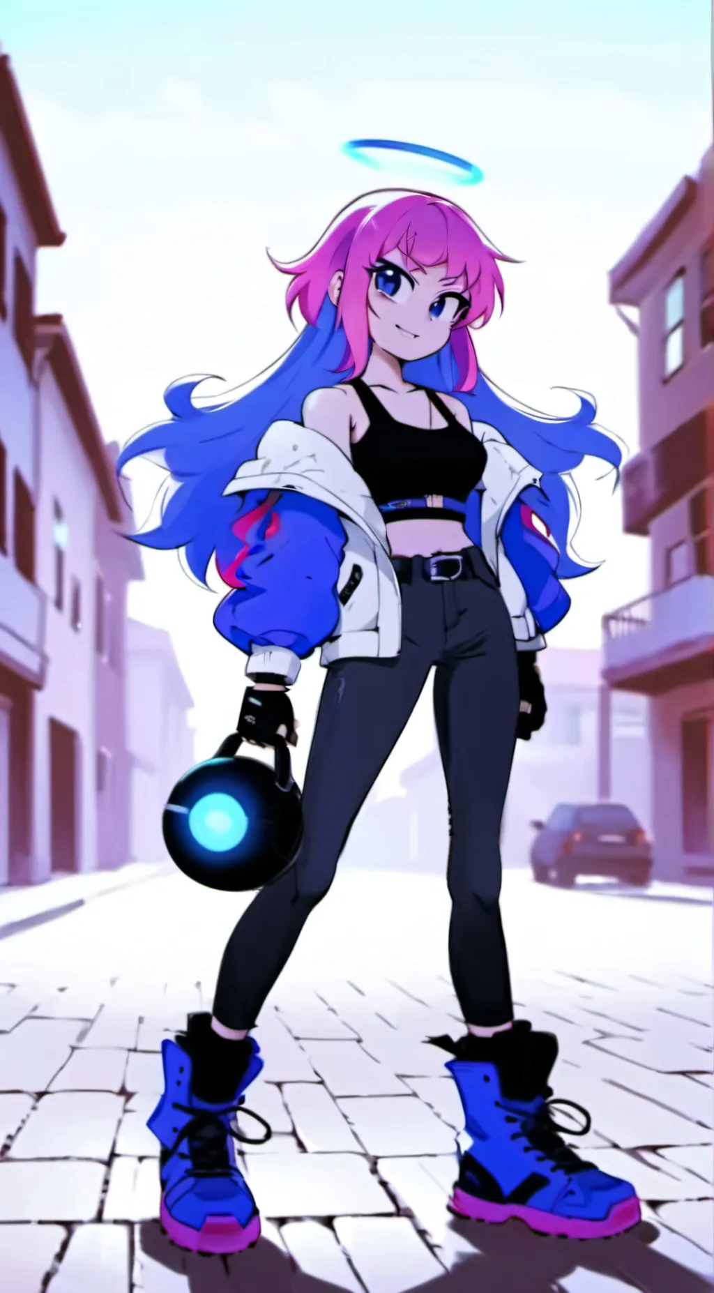 ai character: Ramona flowers background