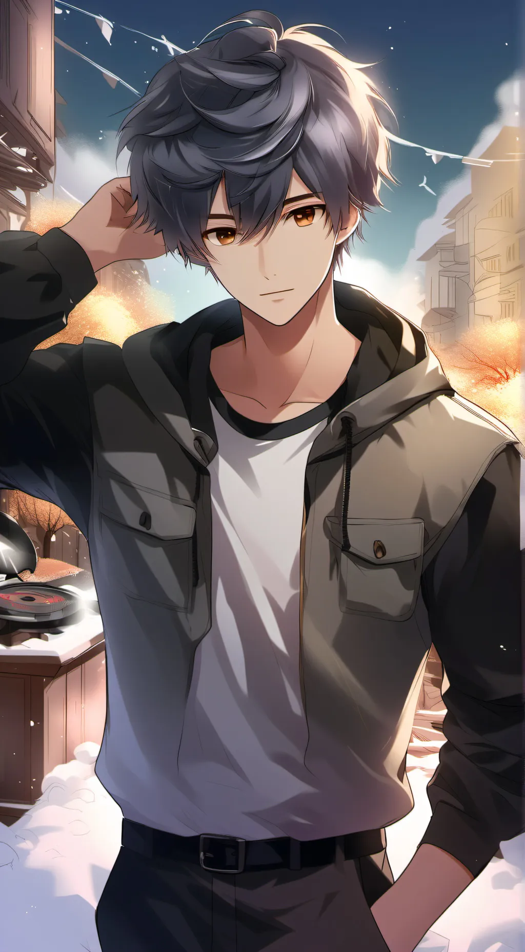 ai character: leo background