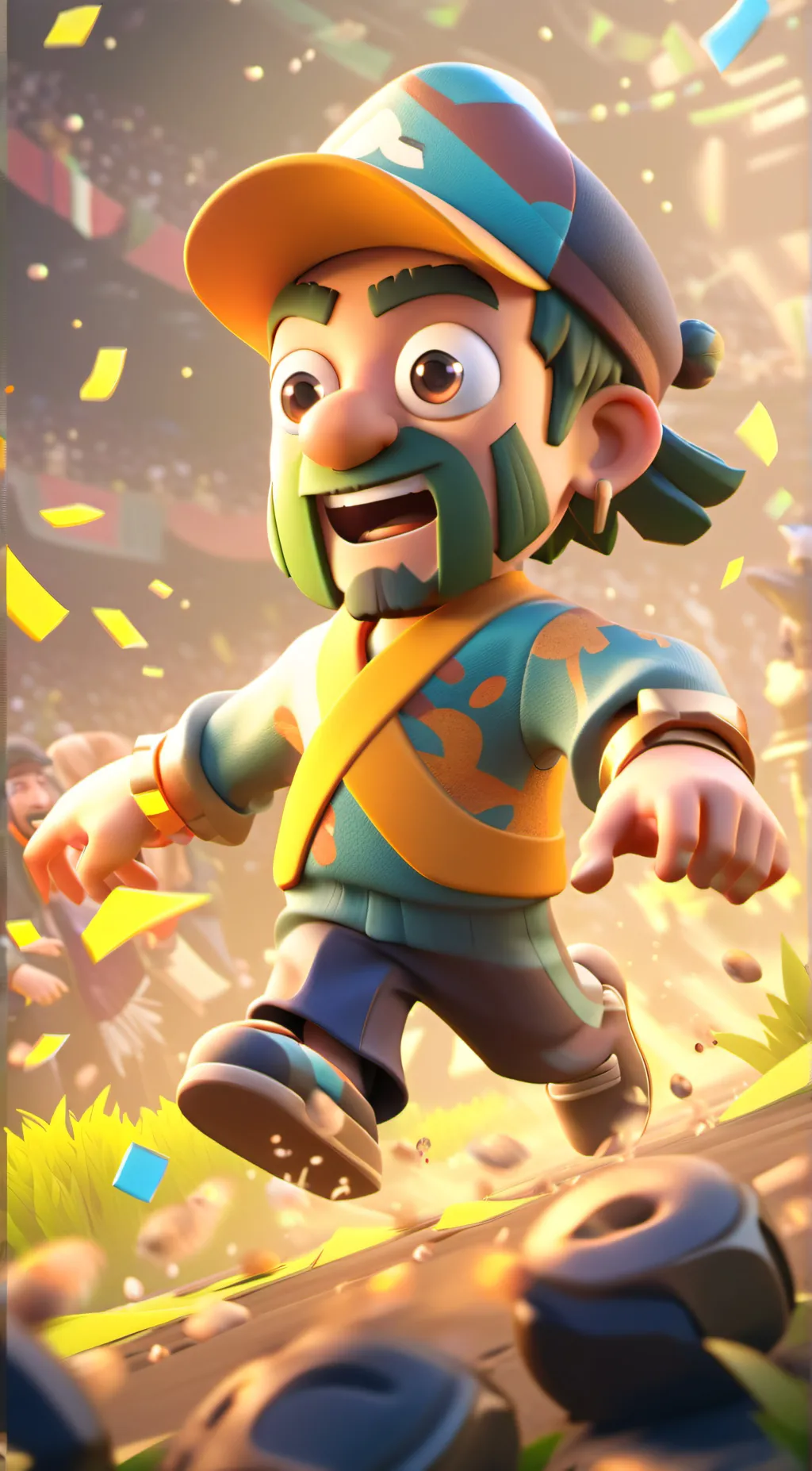 ai character: pop background