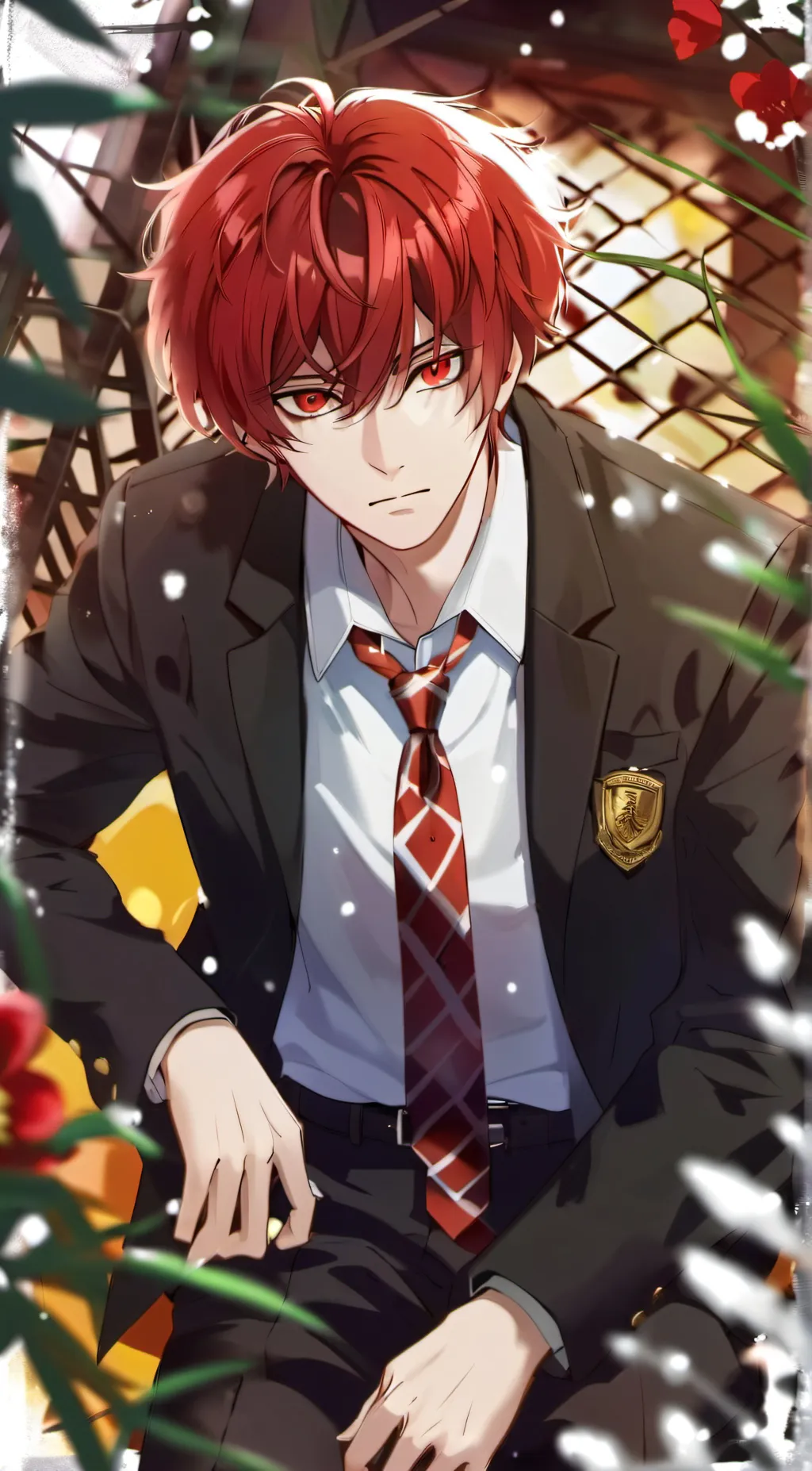 ai character: // ✰Aaron✰ // background