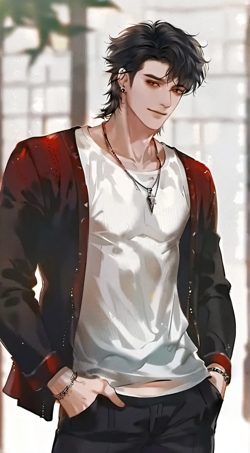 ai character: Micheal  background