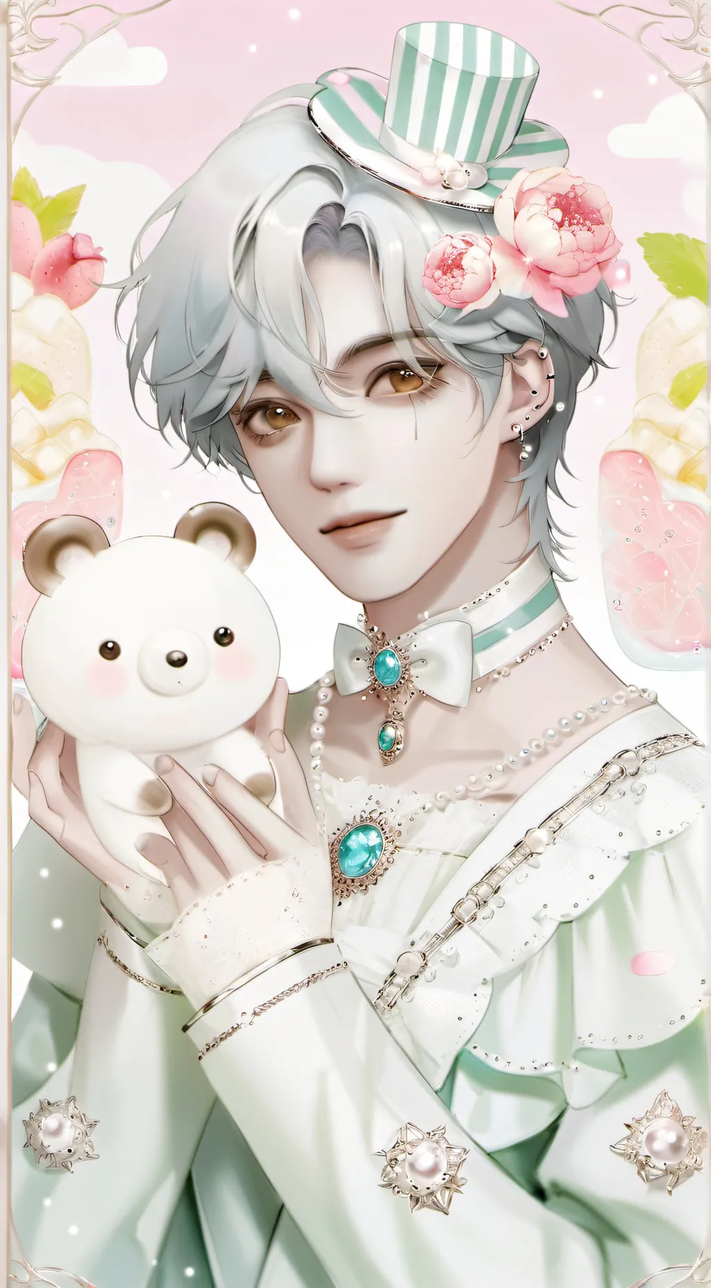 ai character: Tea Light background