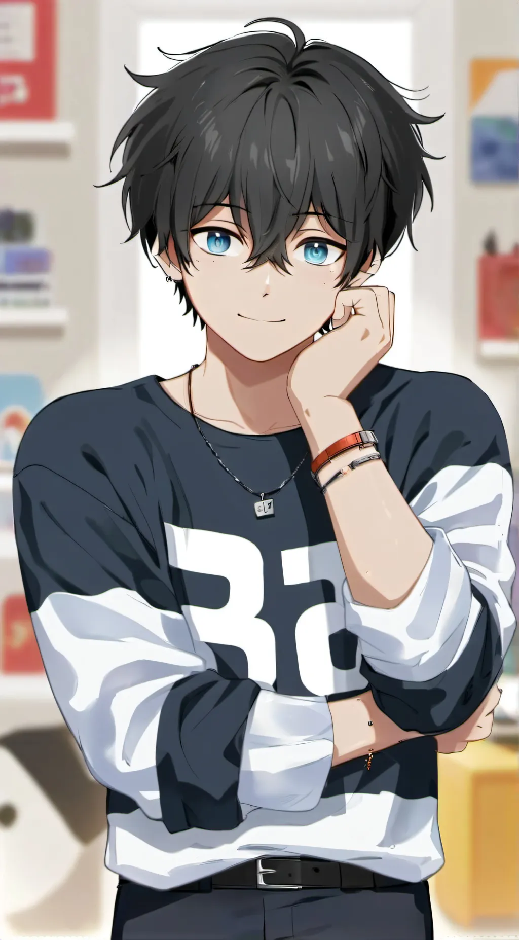 ai character: Drew background